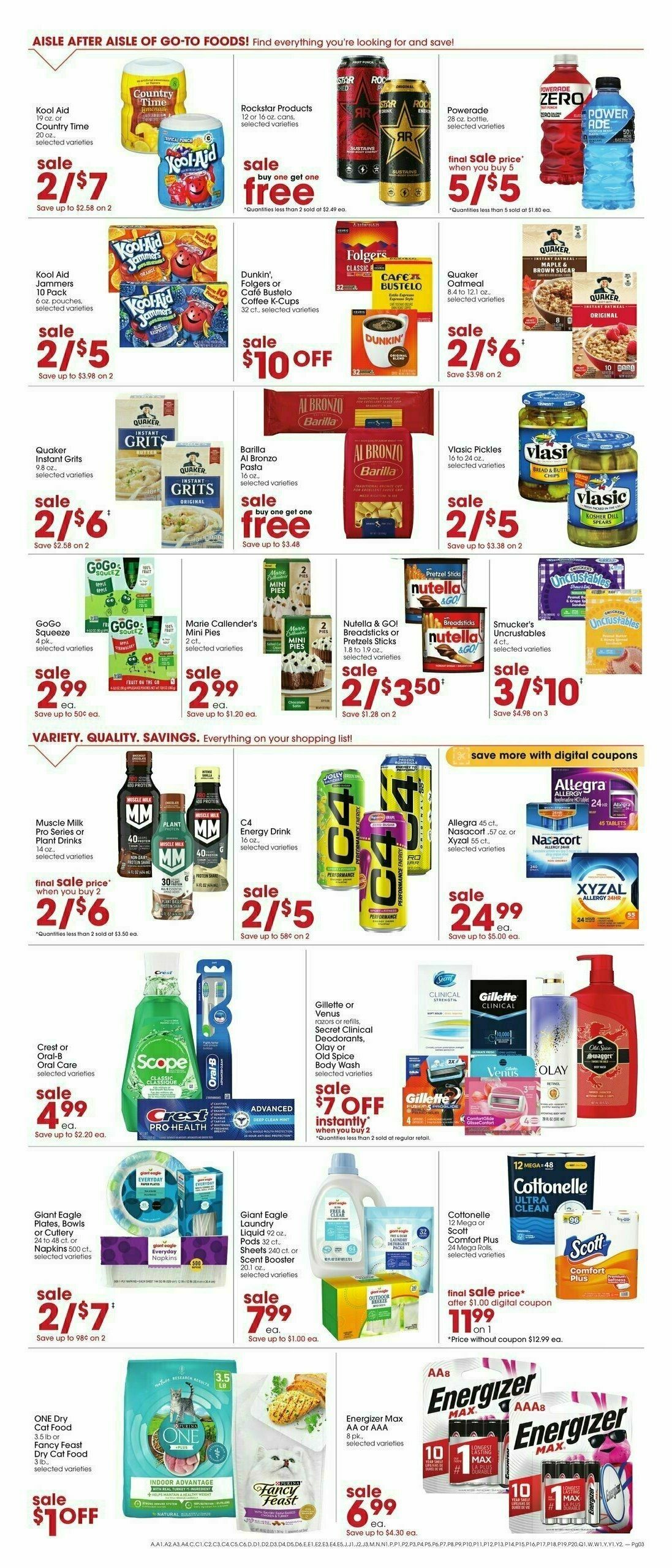 Giant Eagle Weekly Ad from August 14