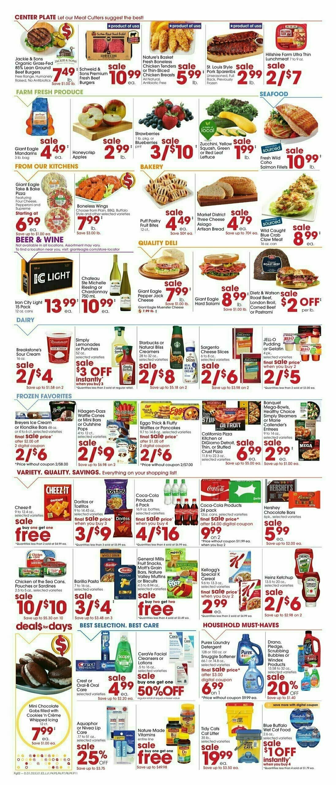 Giant Eagle Weekly Ad from August 21