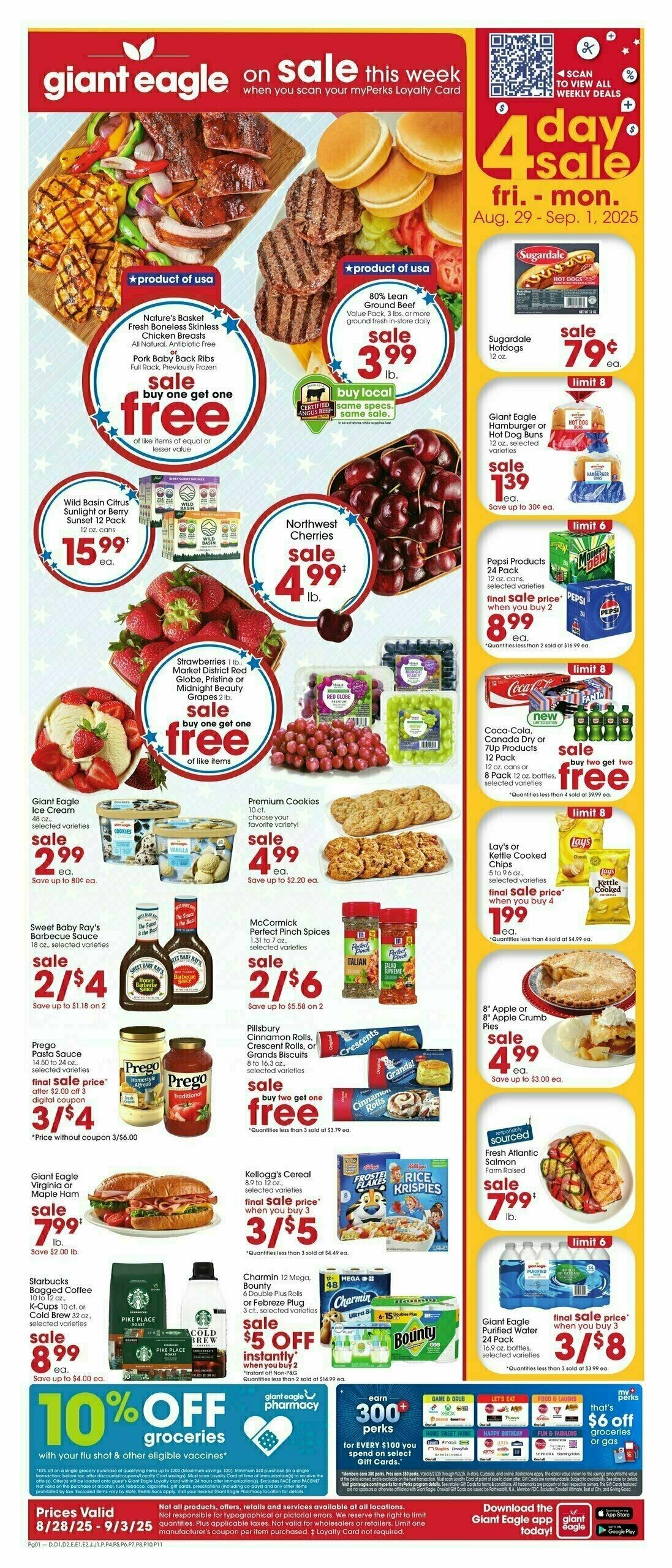 Giant Eagle Weekly Ad from August 28
