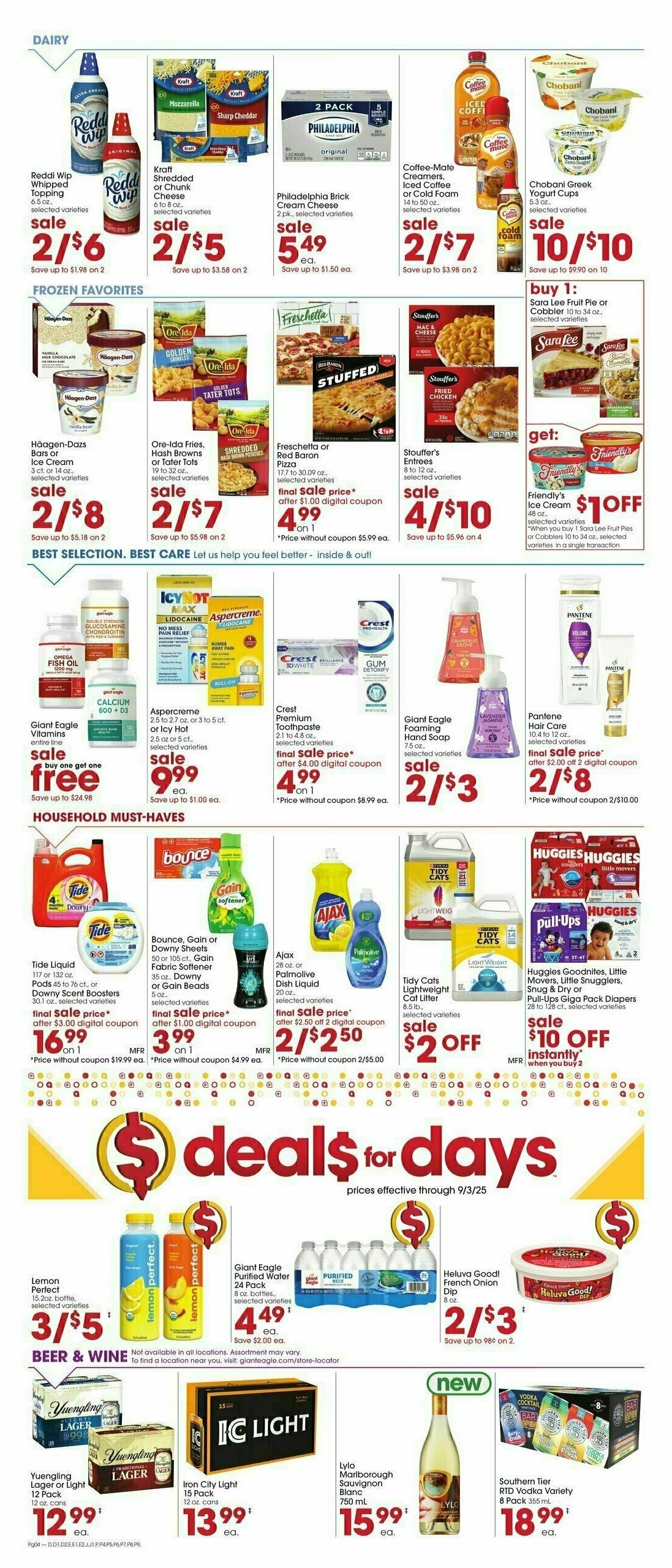 Giant Eagle Weekly Ad from August 28