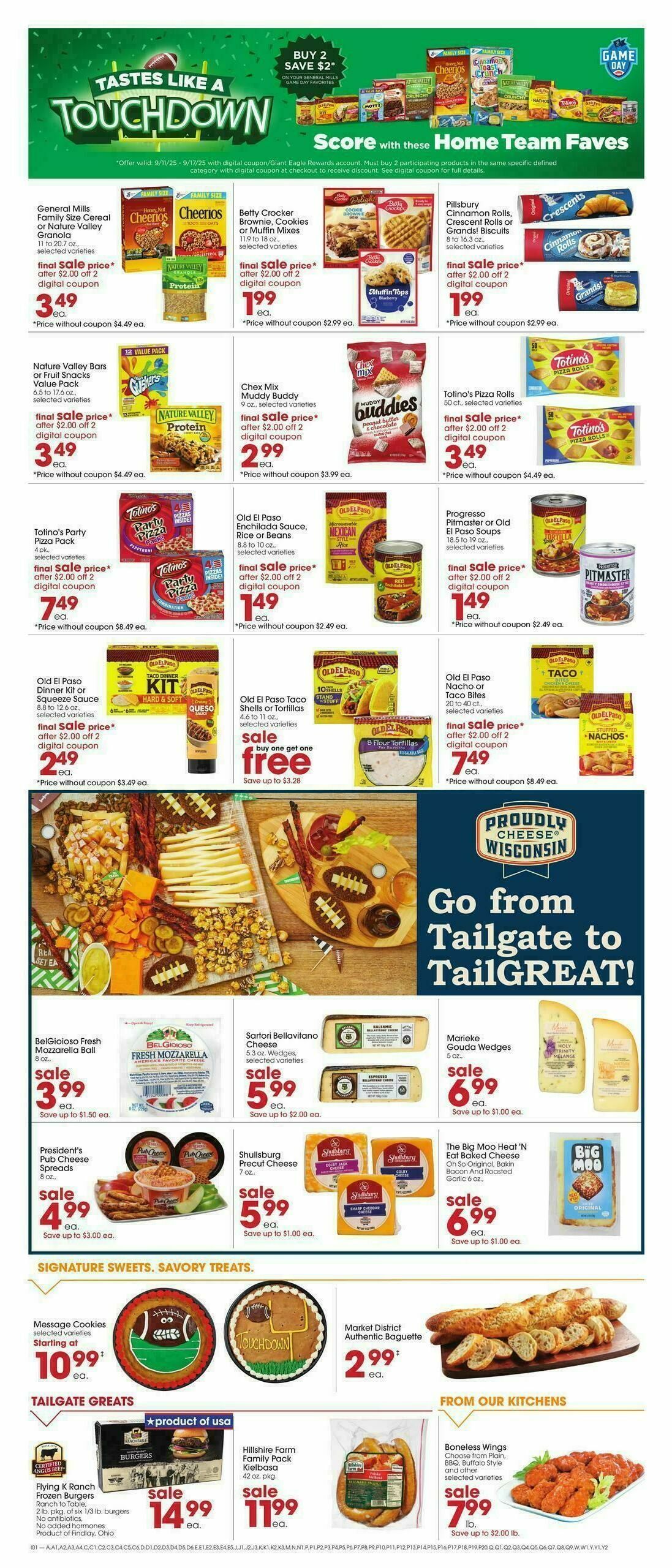 Giant Eagle Weekly Ad from September 11