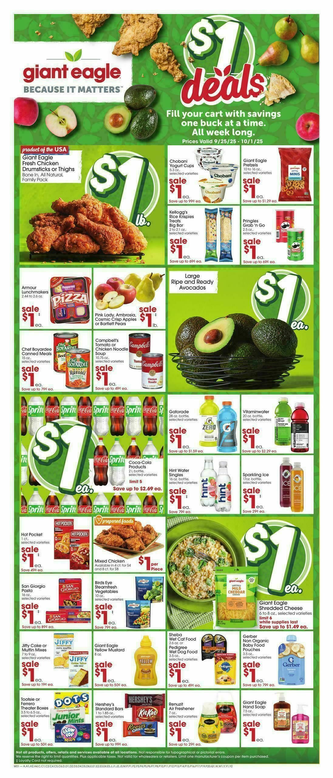 Giant Eagle Weekly Ad from September 25