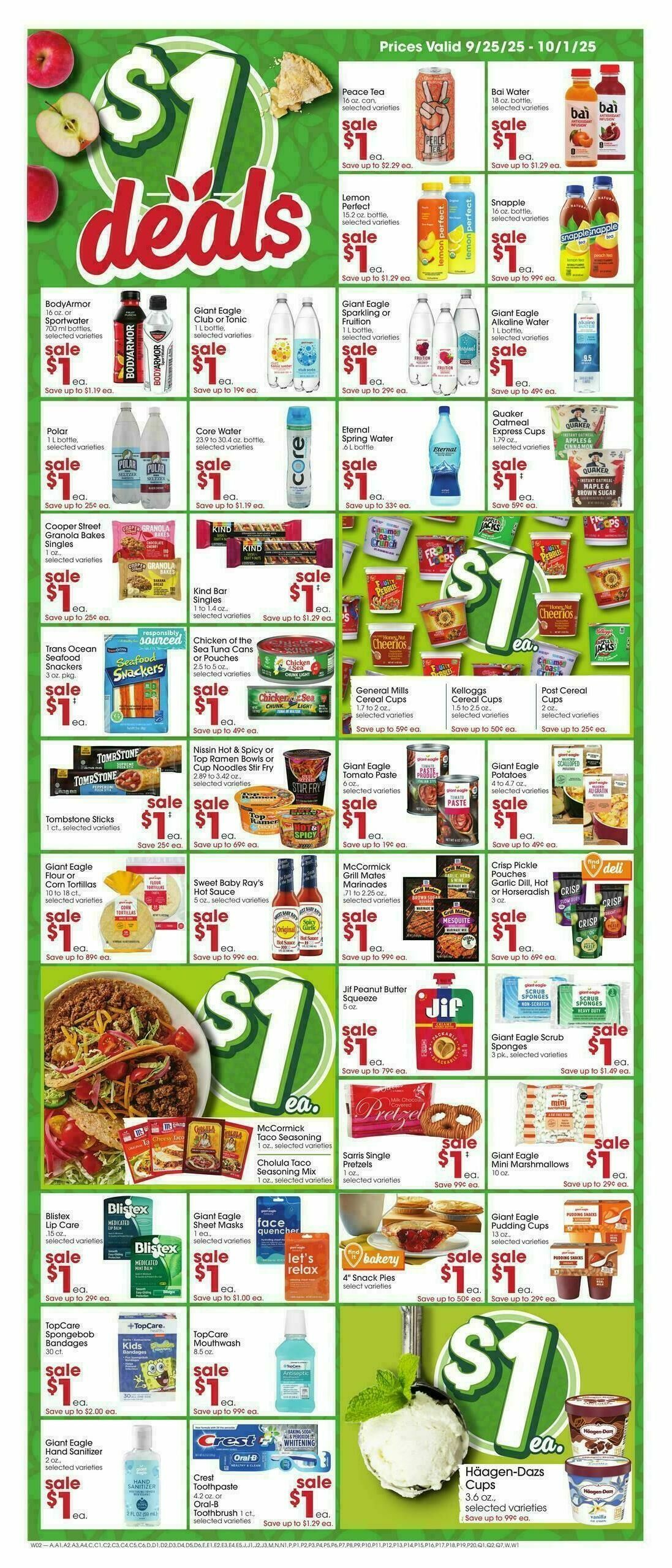 Giant Eagle Weekly Ad from September 25