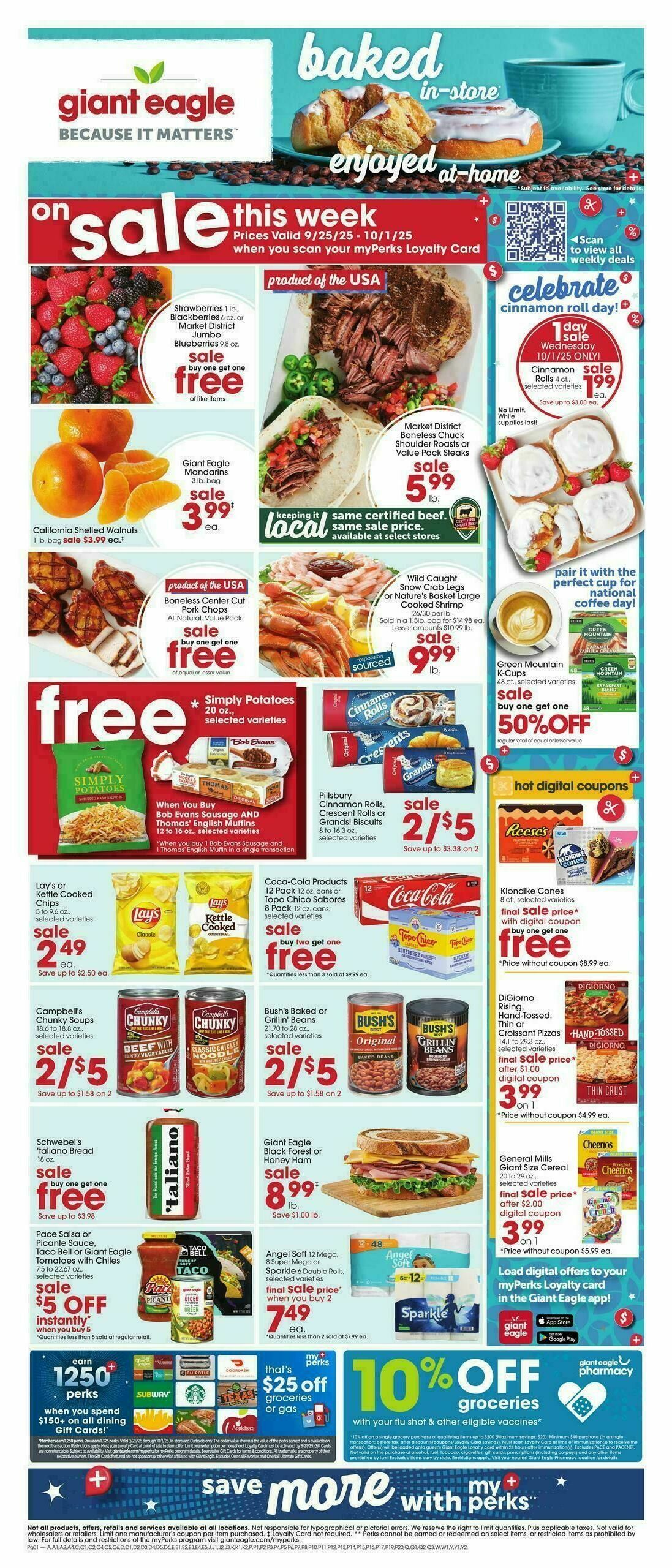 Giant Eagle Weekly Ad from September 25