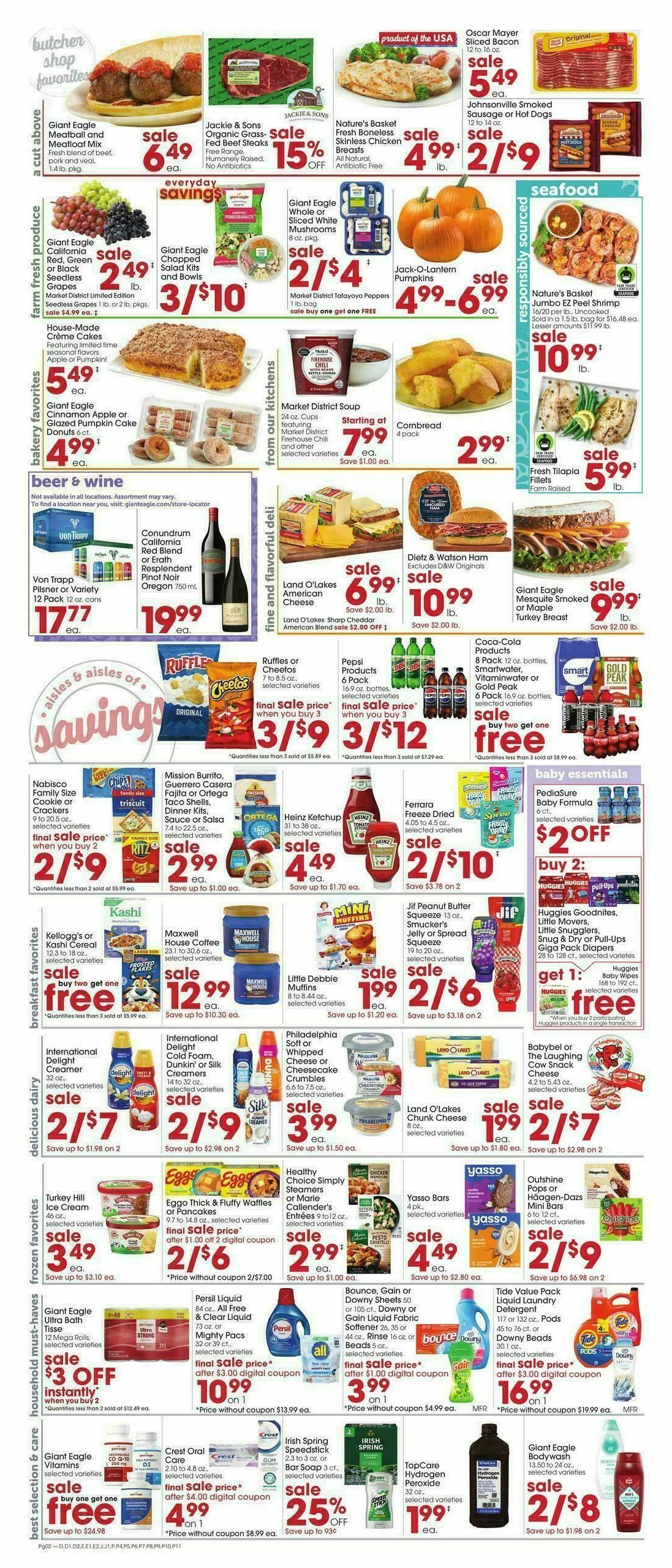 Giant Eagle Weekly Ad from September 25