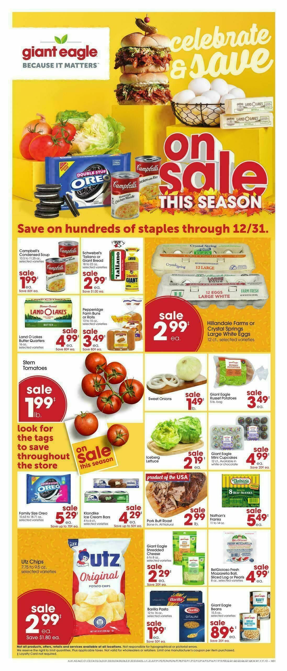 Giant Eagle Weekly Ad from October 2