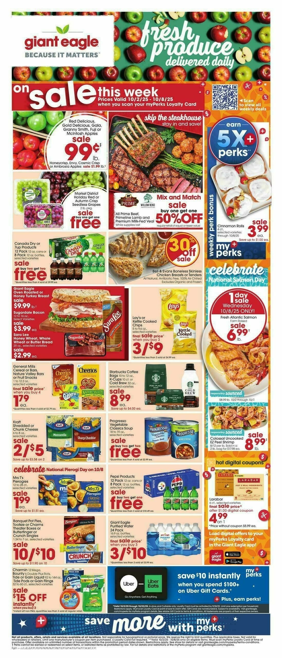 Giant Eagle Weekly Ad from October 2