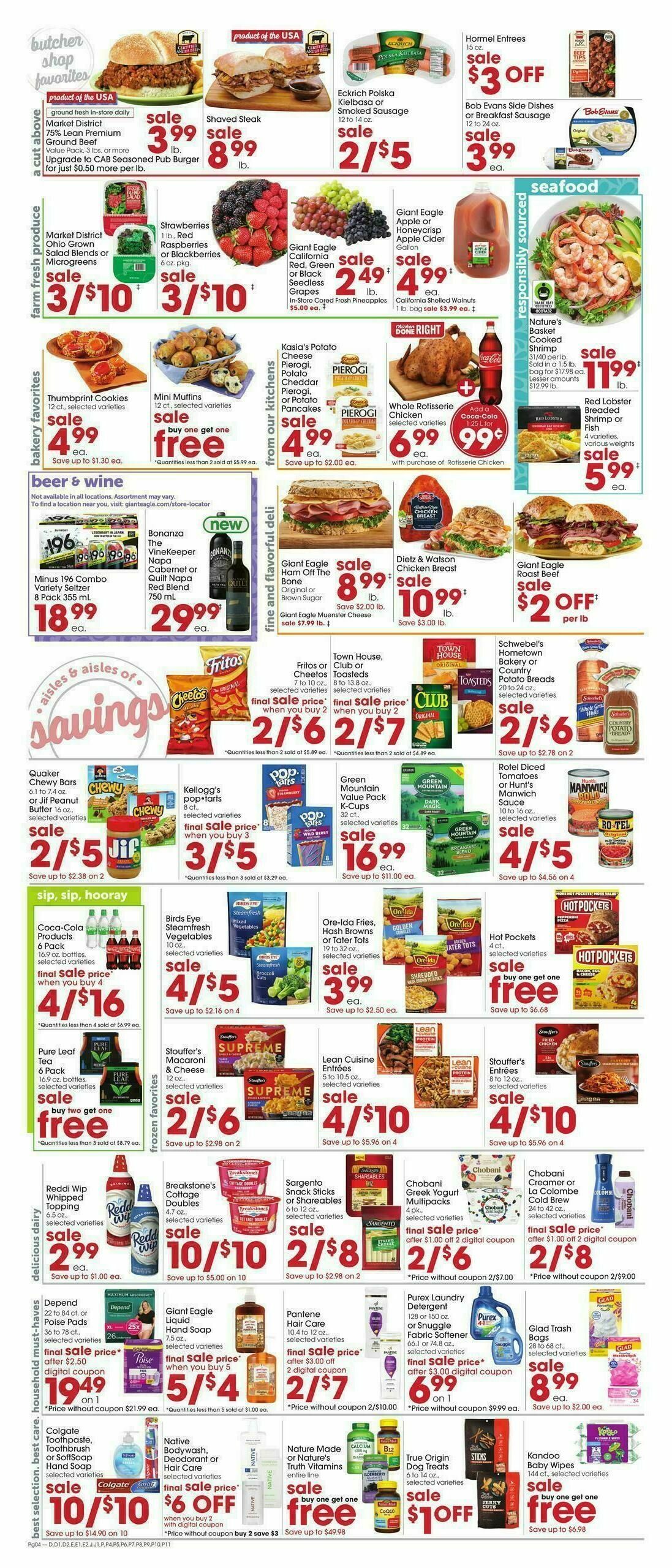 Giant Eagle Weekly Ad from October 2
