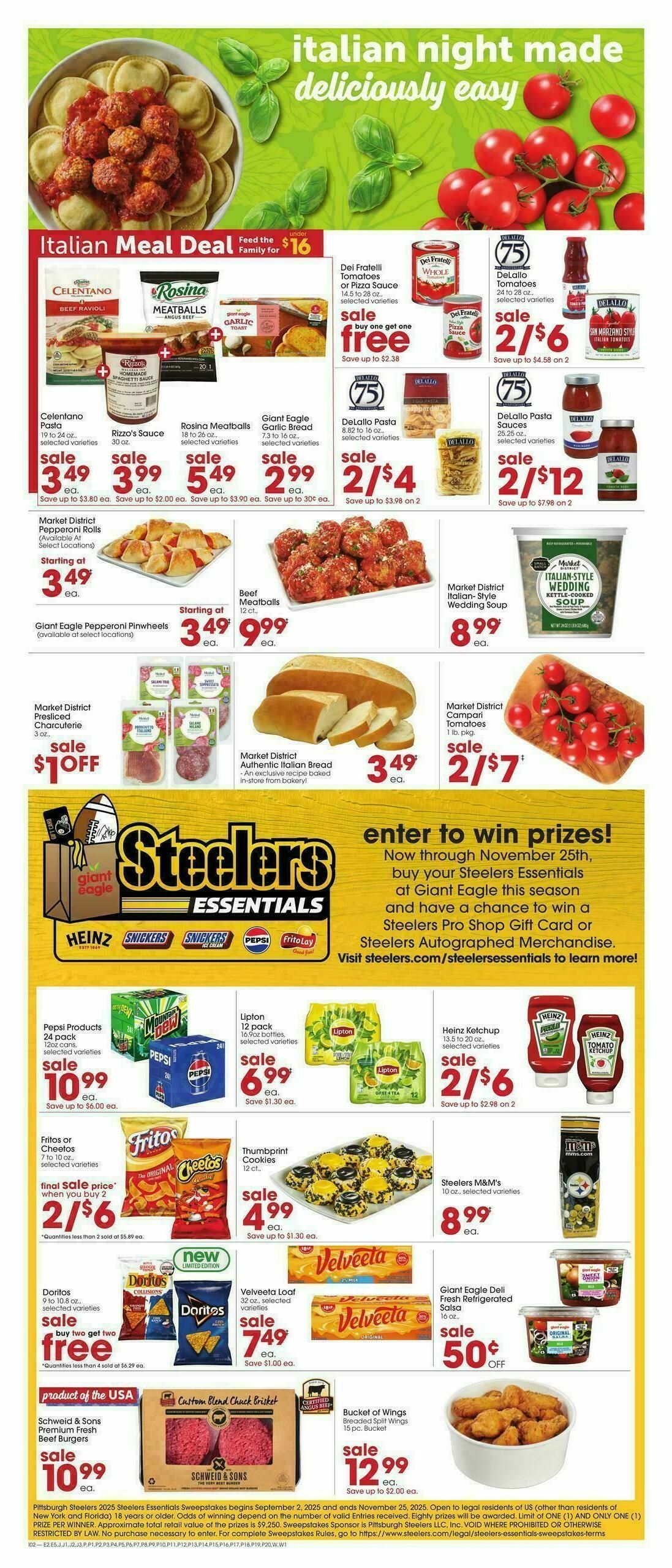 Giant Eagle Weekly Ad from October 9