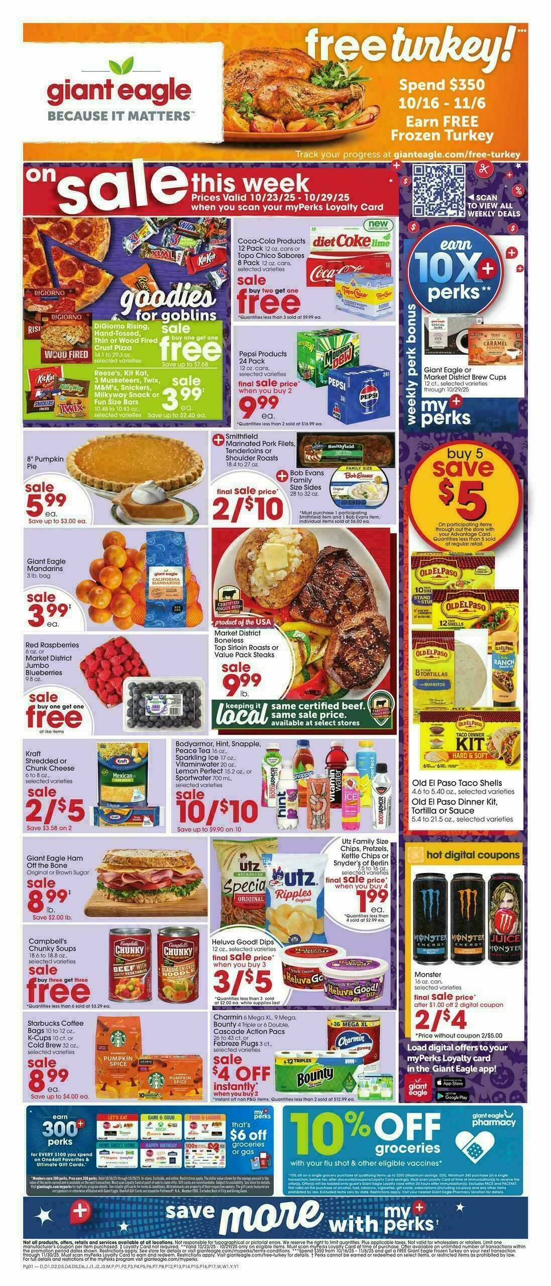 Giant Eagle Weekly Ad from October 23