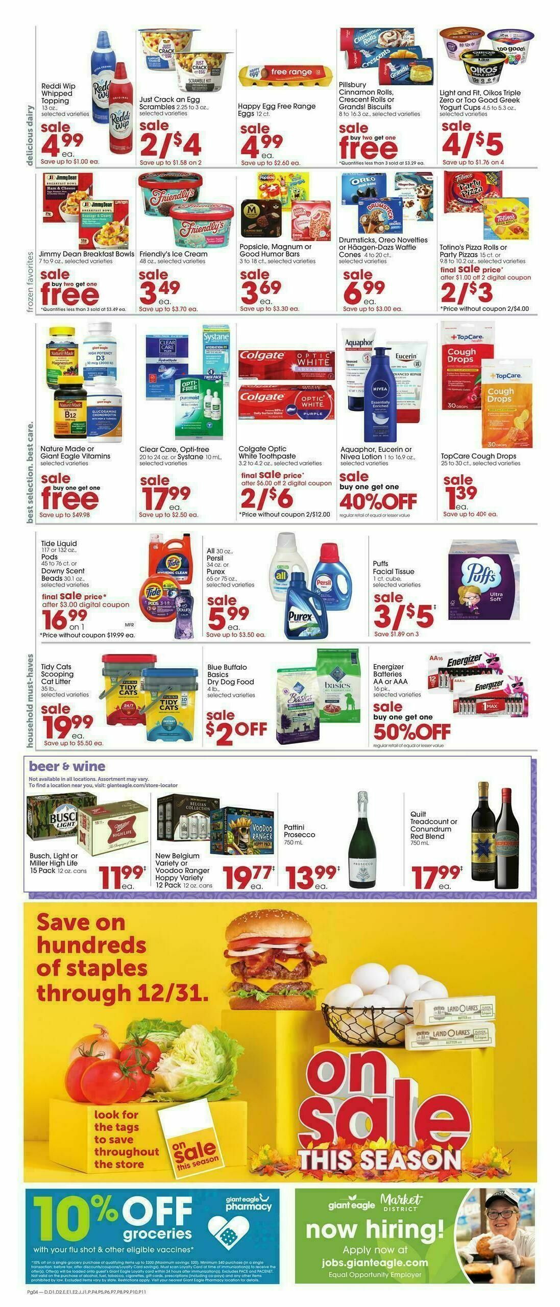 Giant Eagle Weekly Ad from October 23