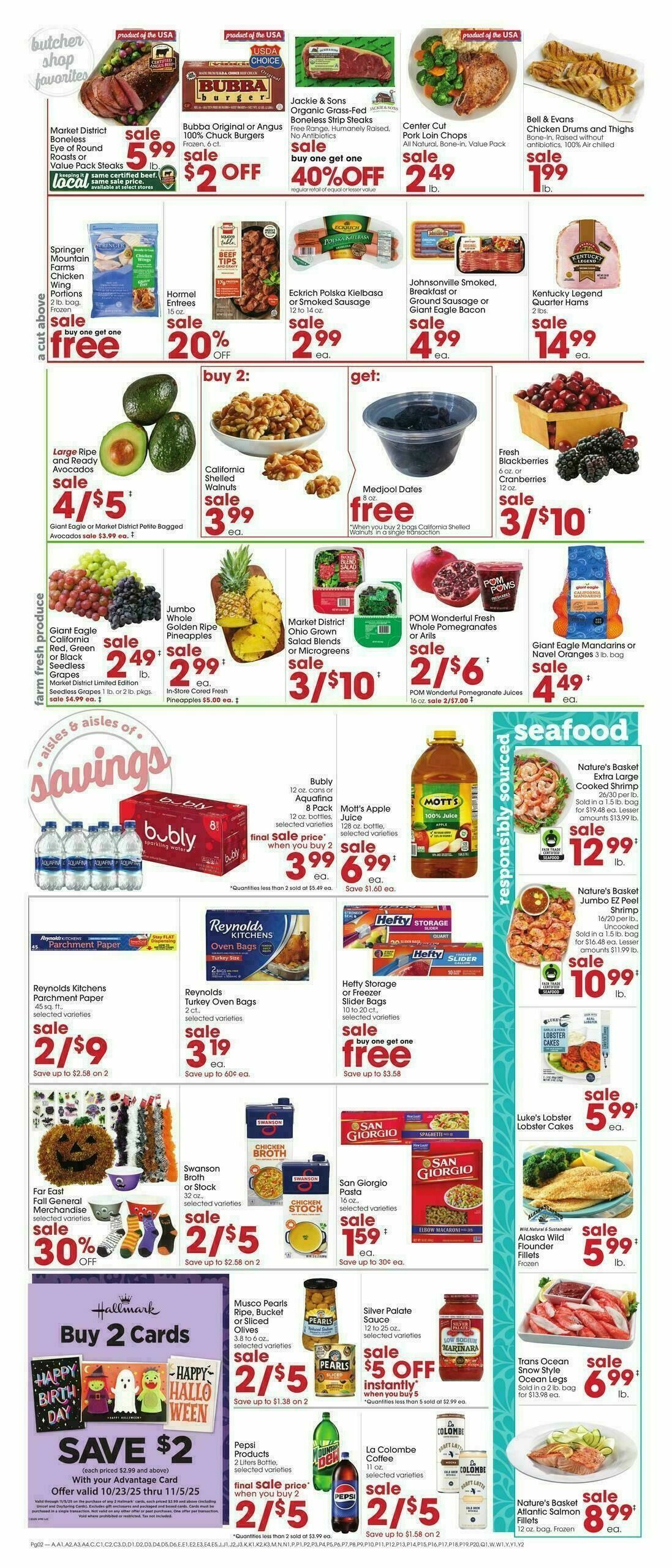 Giant Eagle Weekly Ad from October 30