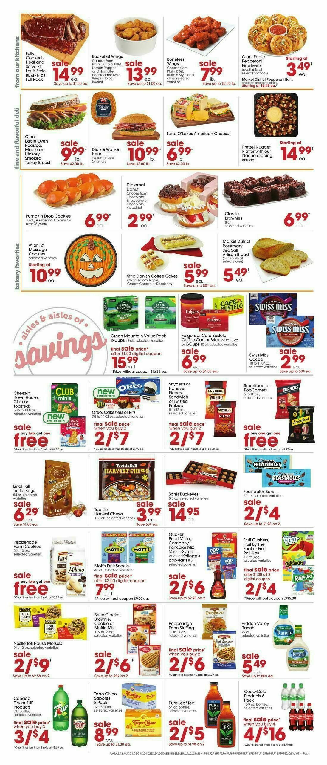 Giant Eagle Weekly Ad from October 30