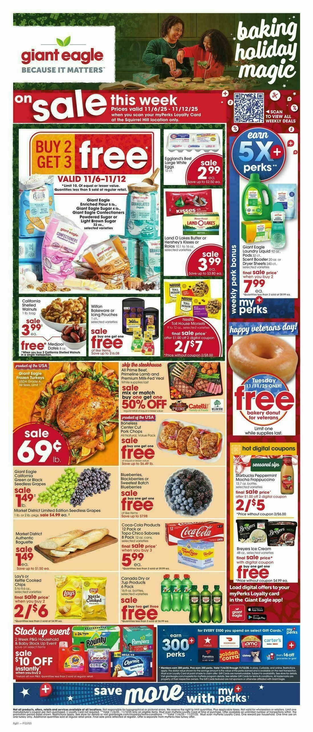 Giant Eagle Weekly Ad from November 6