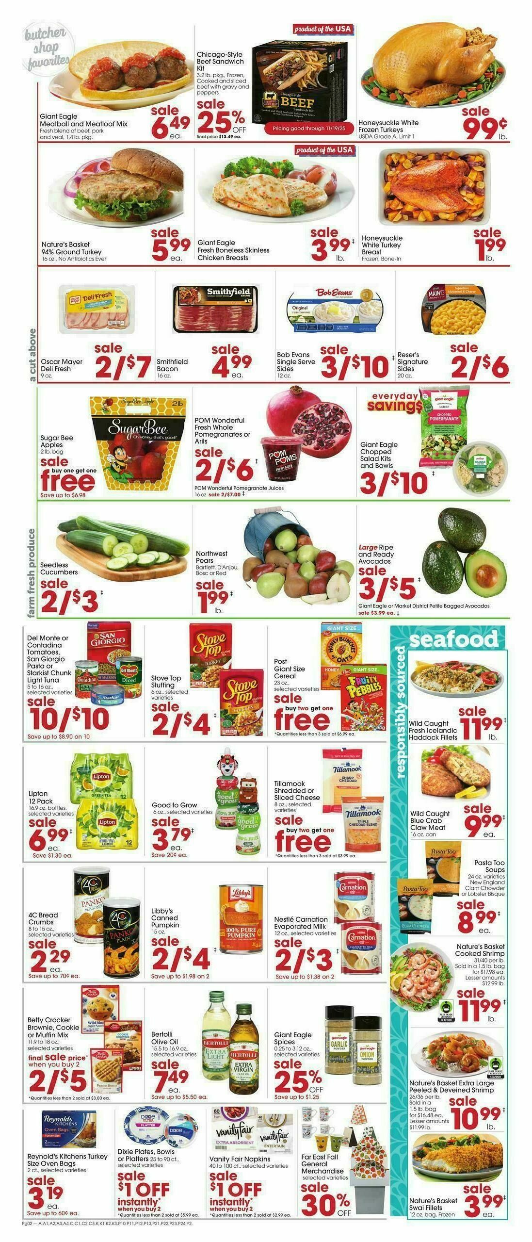 Giant Eagle Weekly Ad from November 6