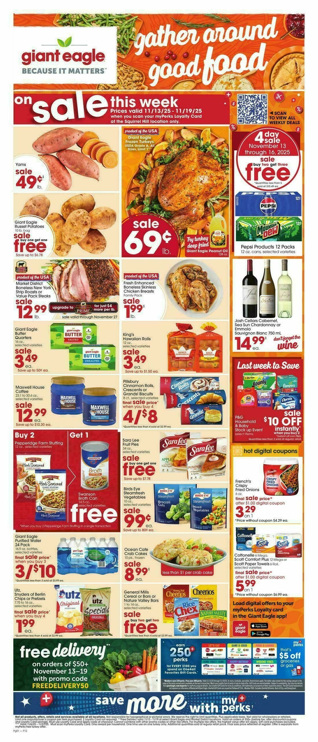 Giant Eagle Weekly Ad from November 13