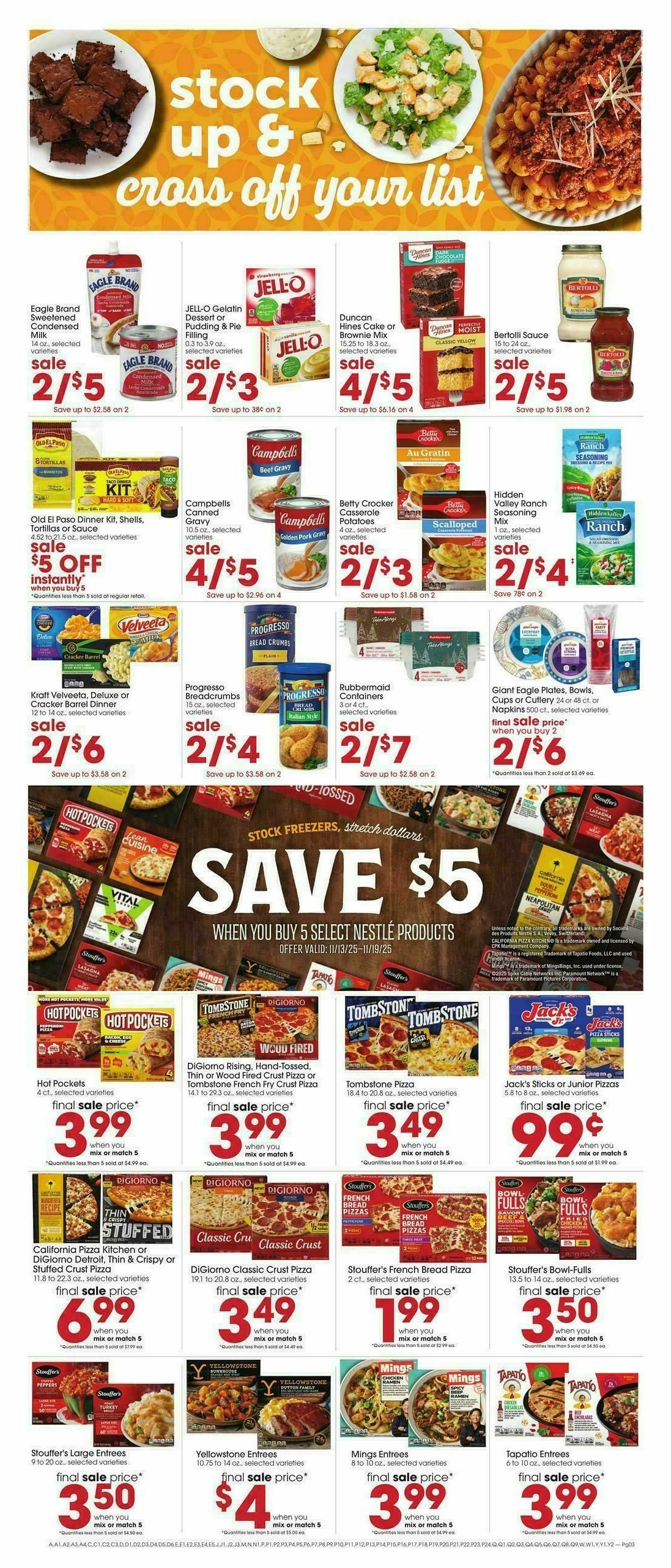 Giant Eagle Weekly Ad from November 13