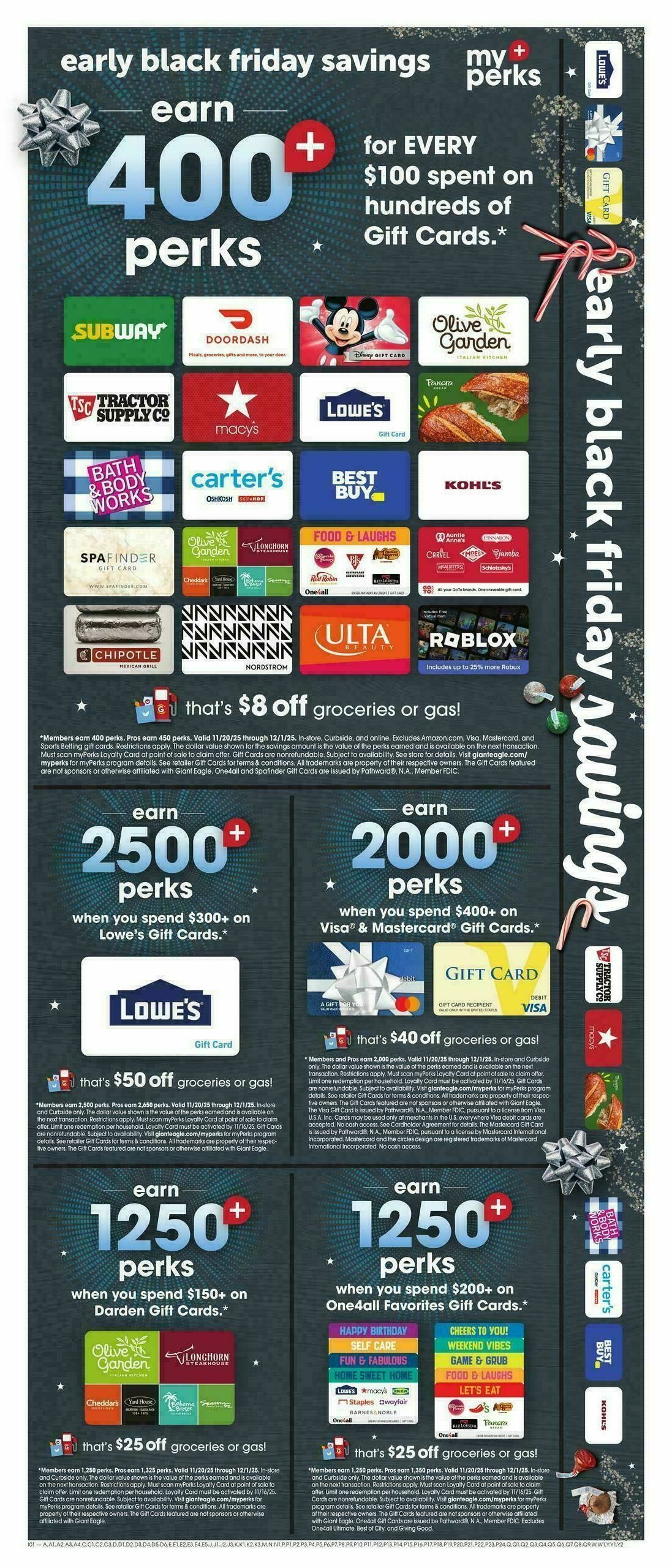 Giant Eagle Weekly Ad from November 20