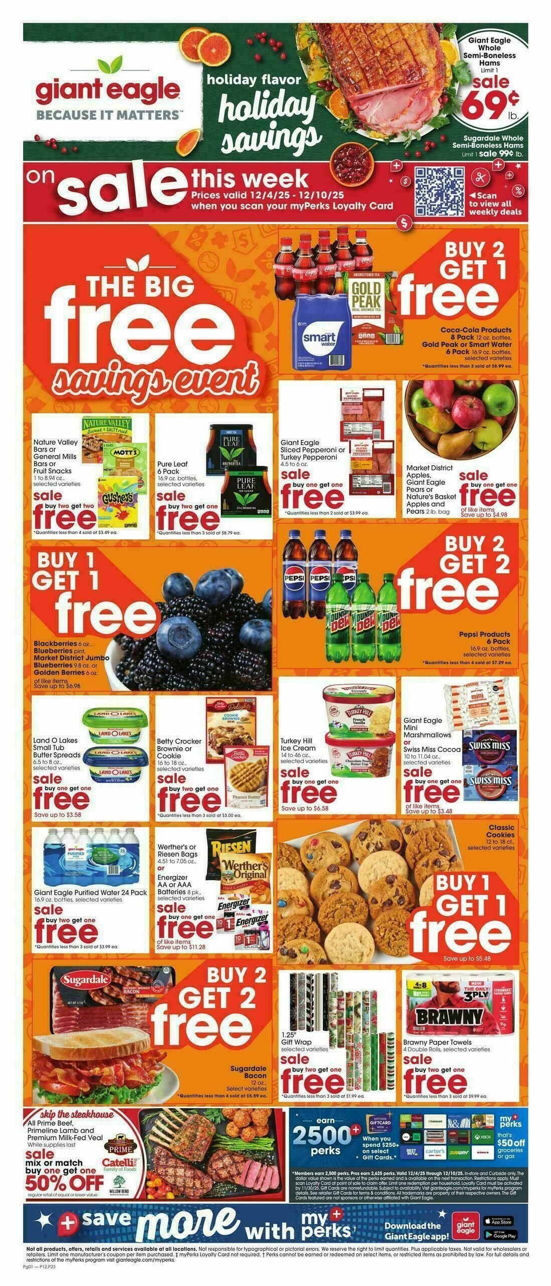 Giant Eagle Weekly Ad from December 4