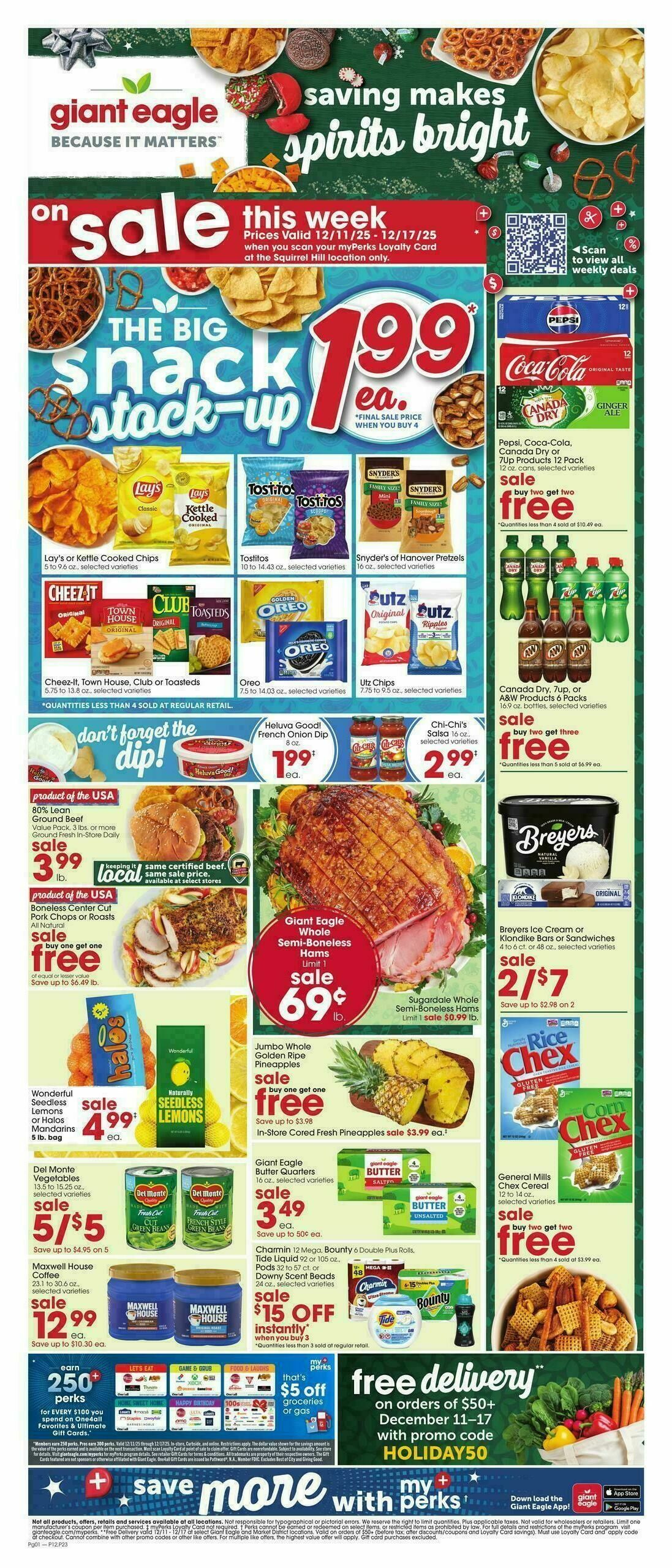 Giant Eagle Weekly Ad from December 11