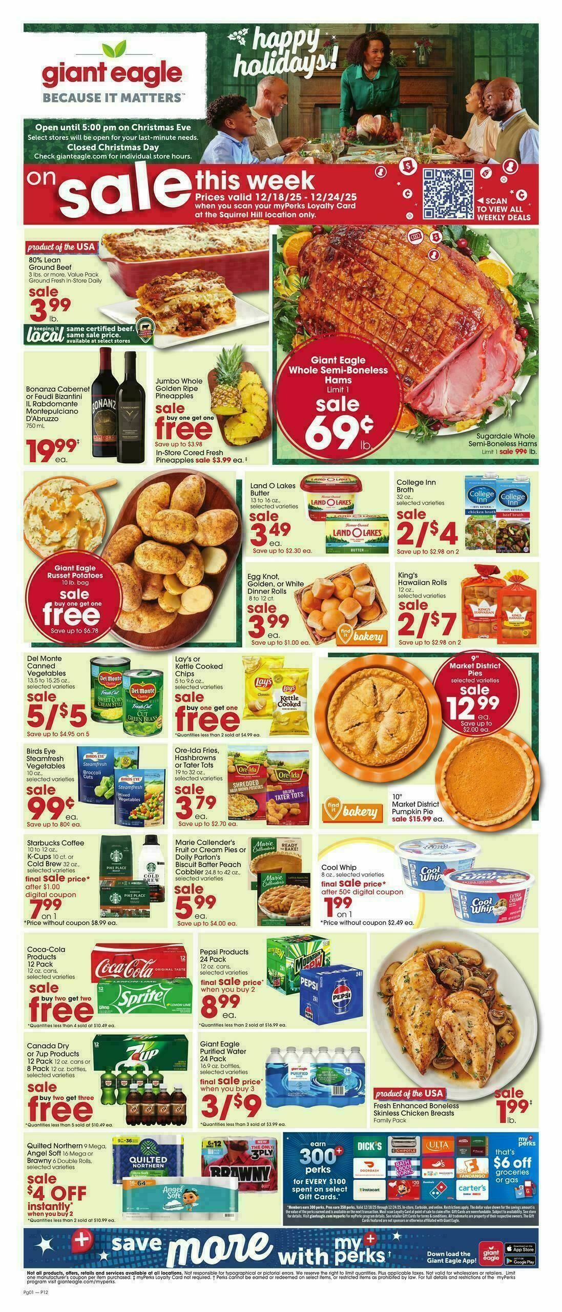 Giant Eagle Weekly Ad from December 18