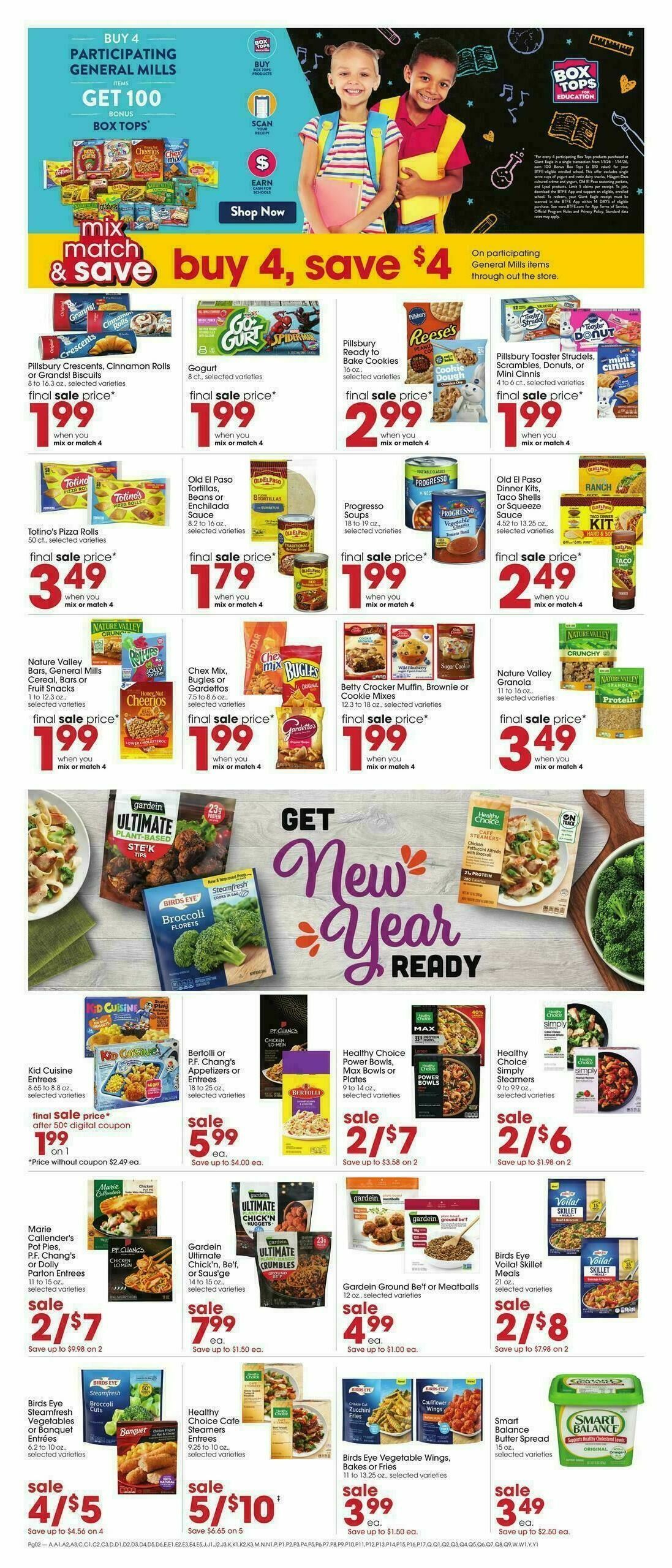 Giant Eagle Weekly Ad from January 1