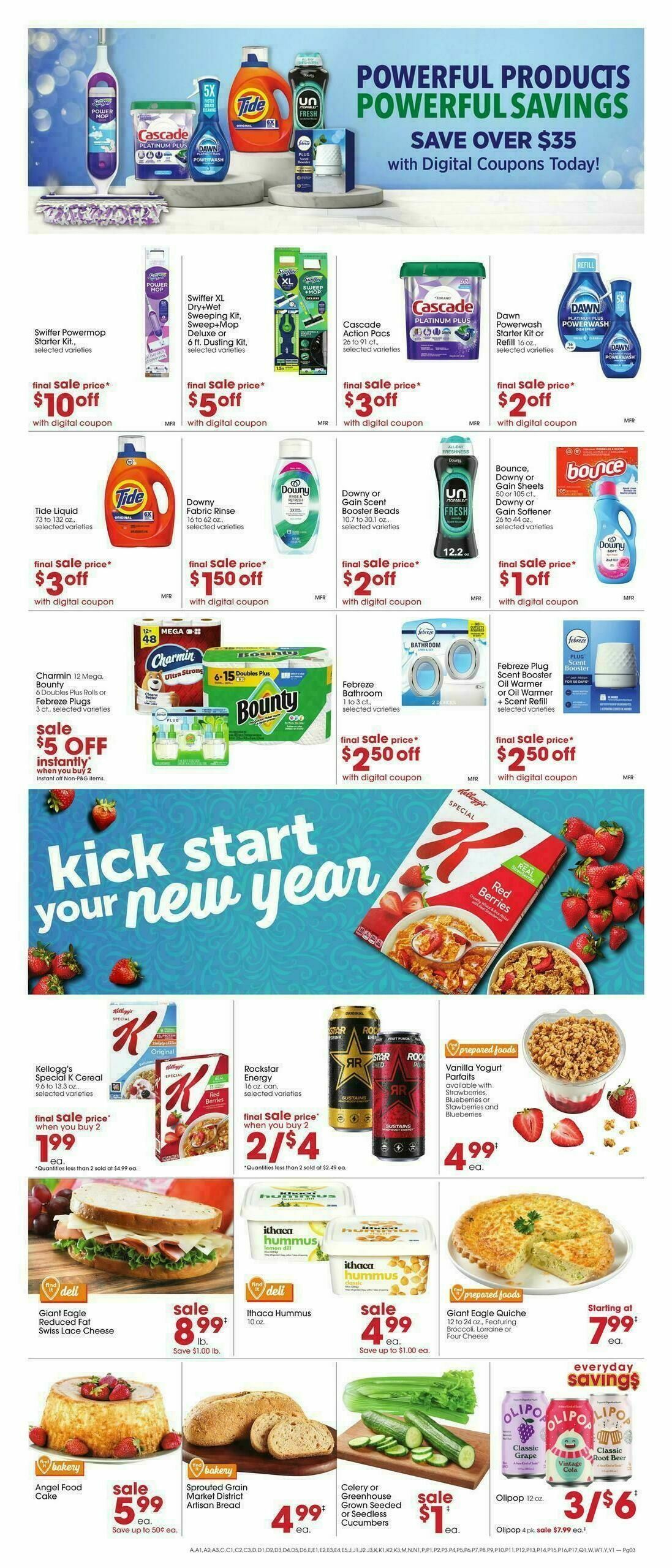 Giant Eagle Weekly Ad from January 1