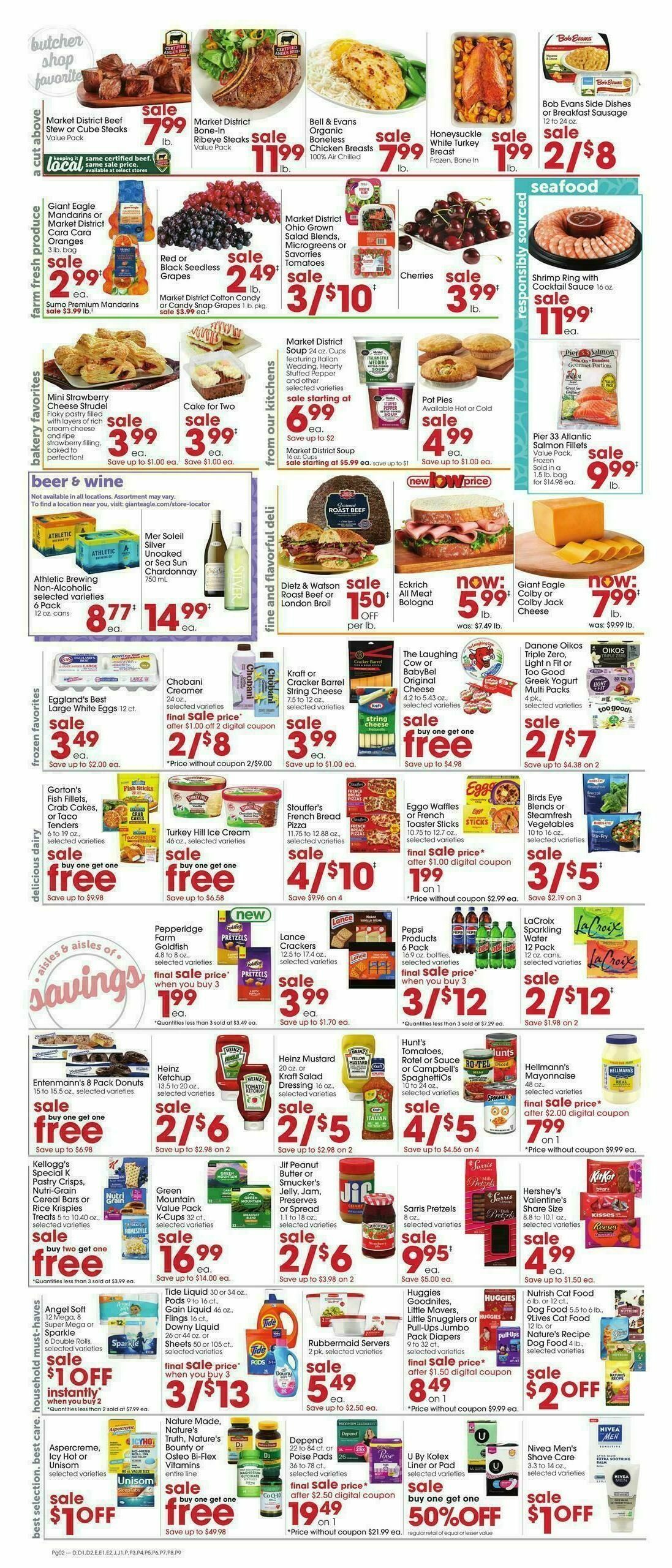 Giant Eagle Weekly Ad from January 8