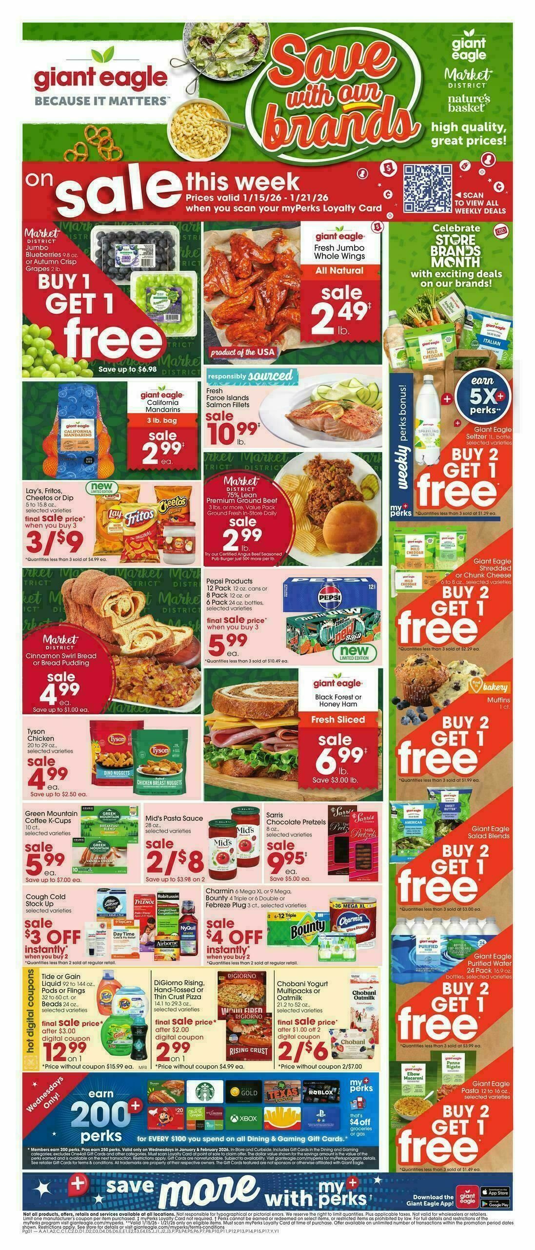 Giant Eagle Weekly Ad from January 15
