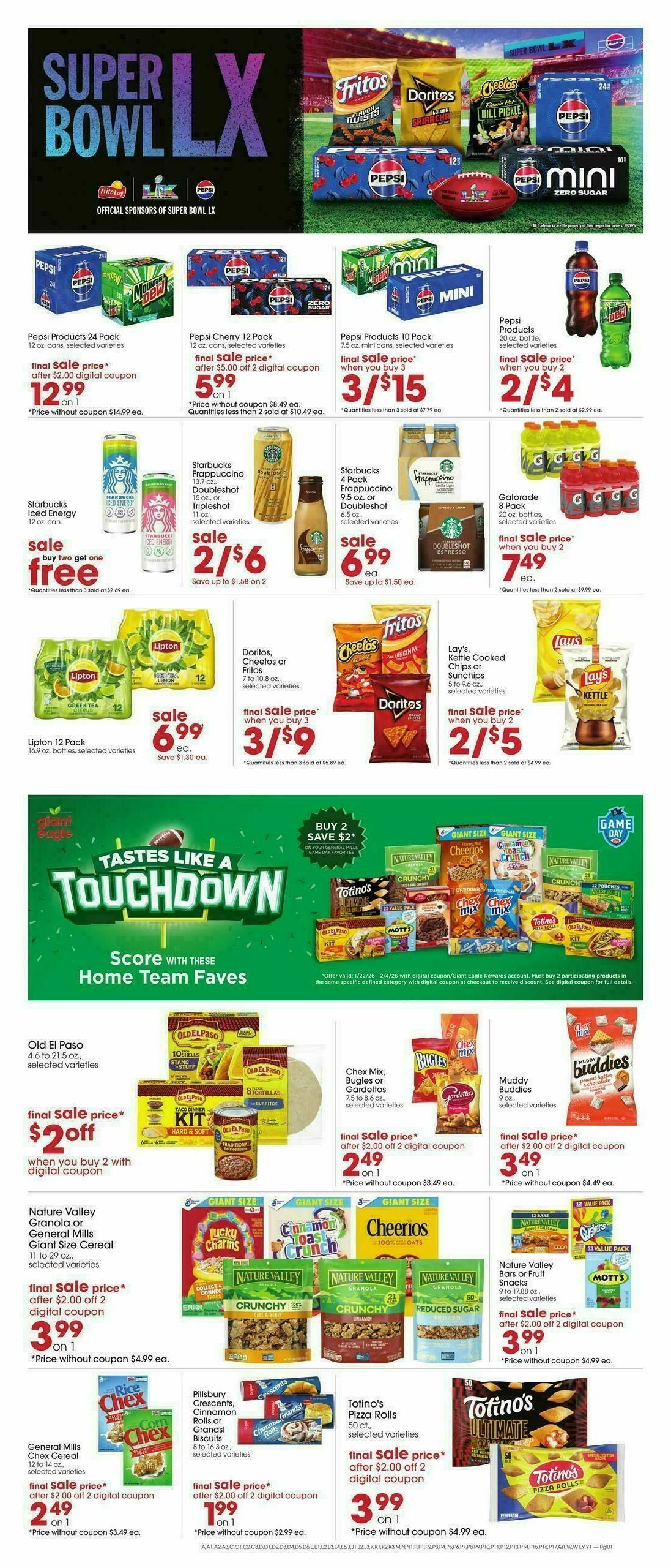 Giant Eagle Weekly Ad from January 22