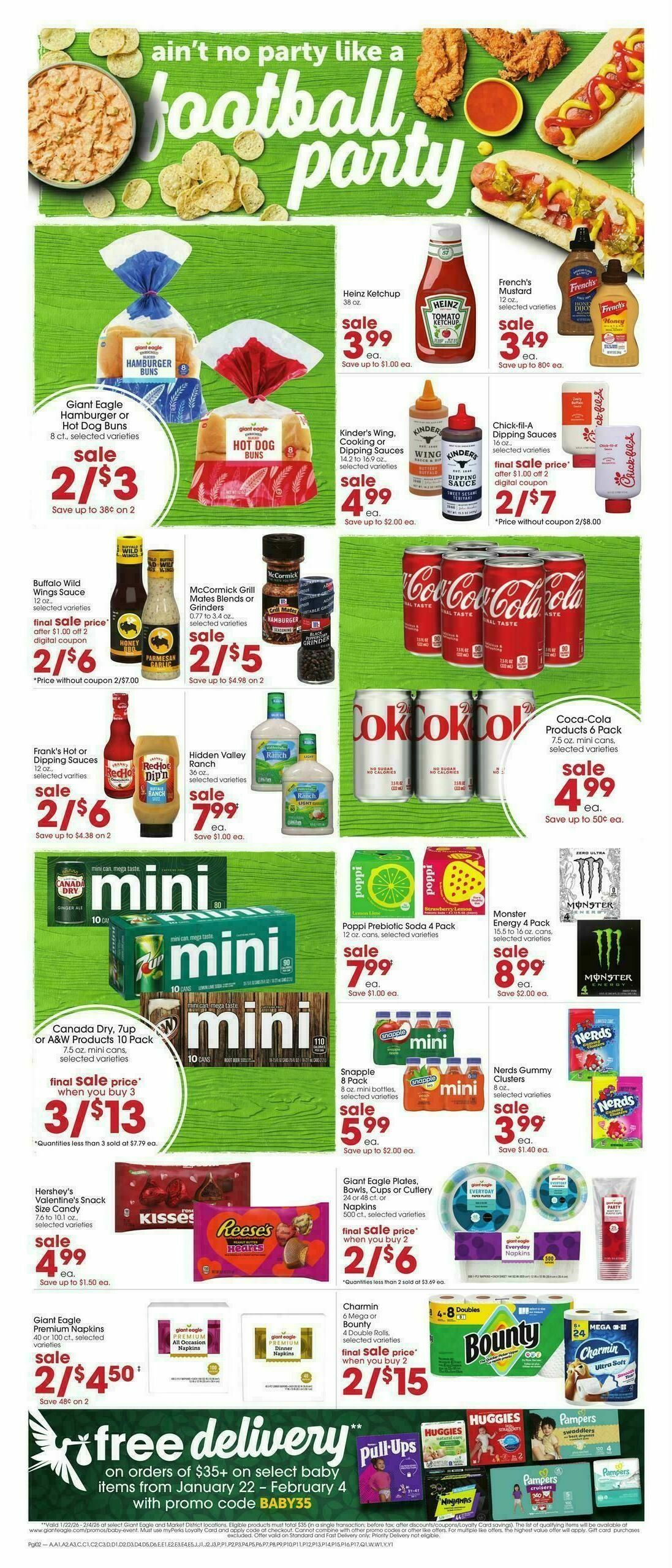 Giant Eagle Weekly Ad from January 22