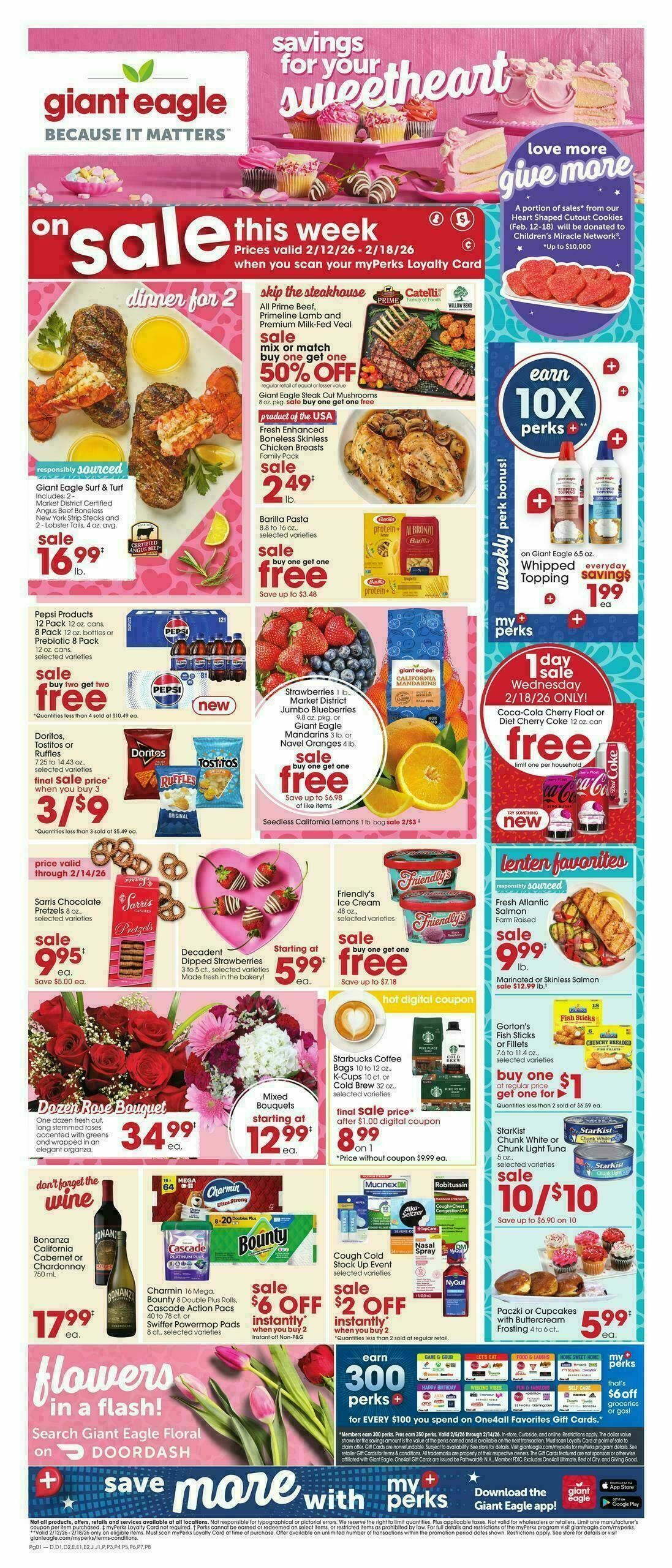 Giant Eagle Weekly Ad from February 12