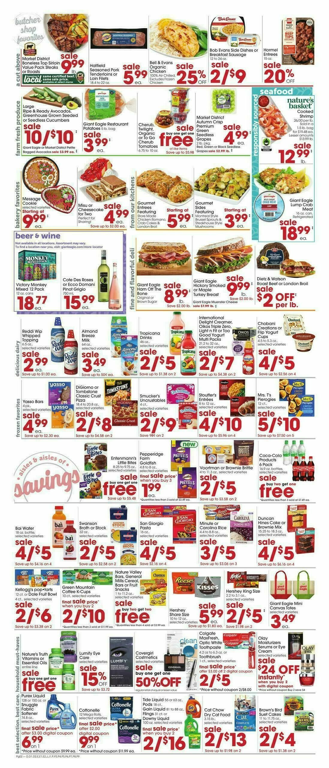 Giant Eagle Weekly Ad from February 12