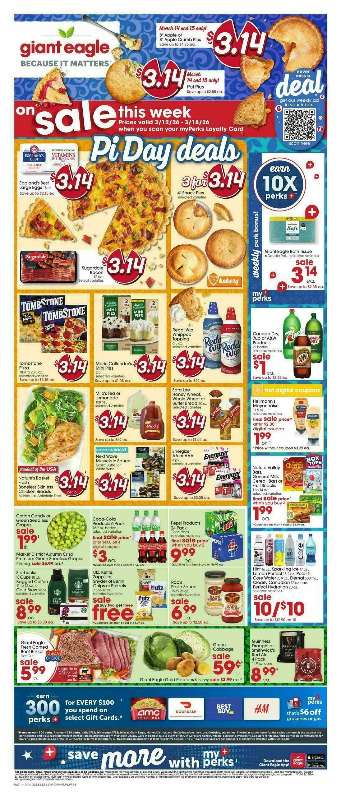 Giant Eagle Weekly Ad from March 12