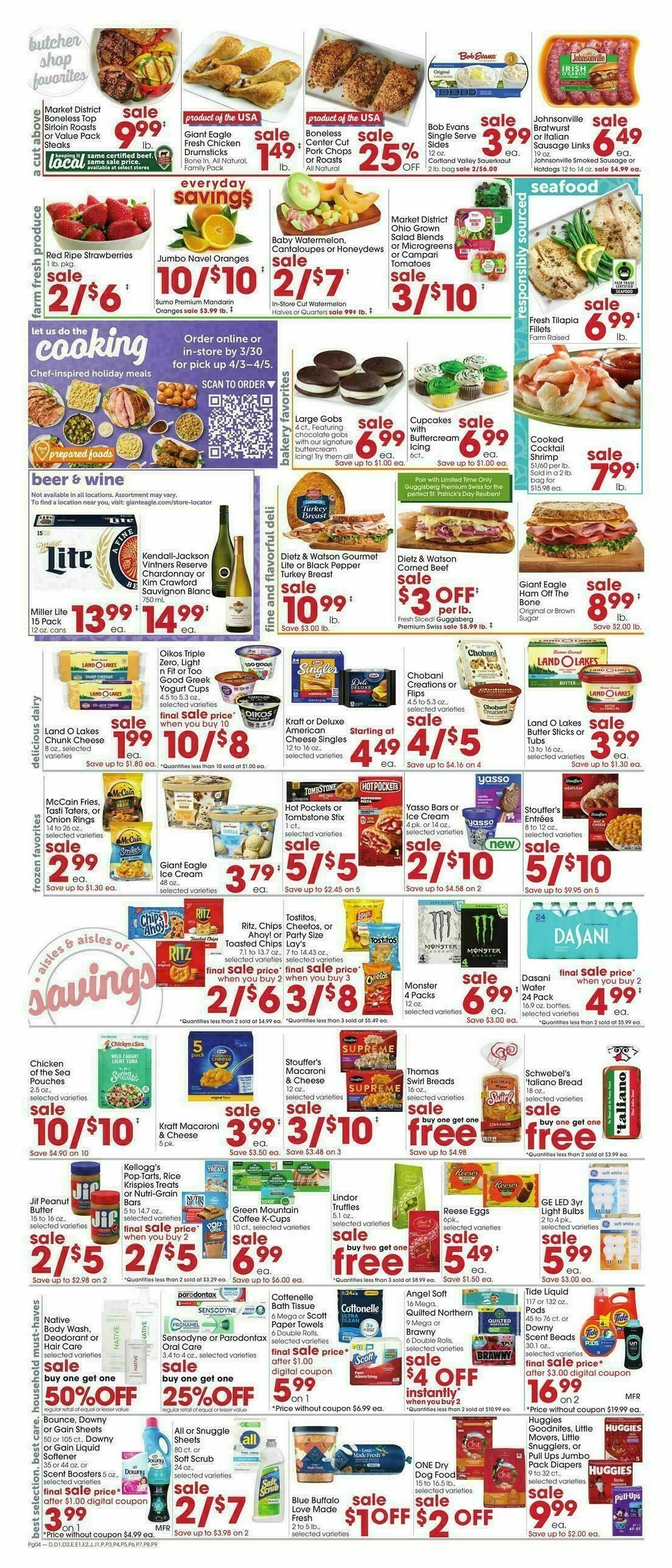 Giant Eagle Weekly Ad from March 12