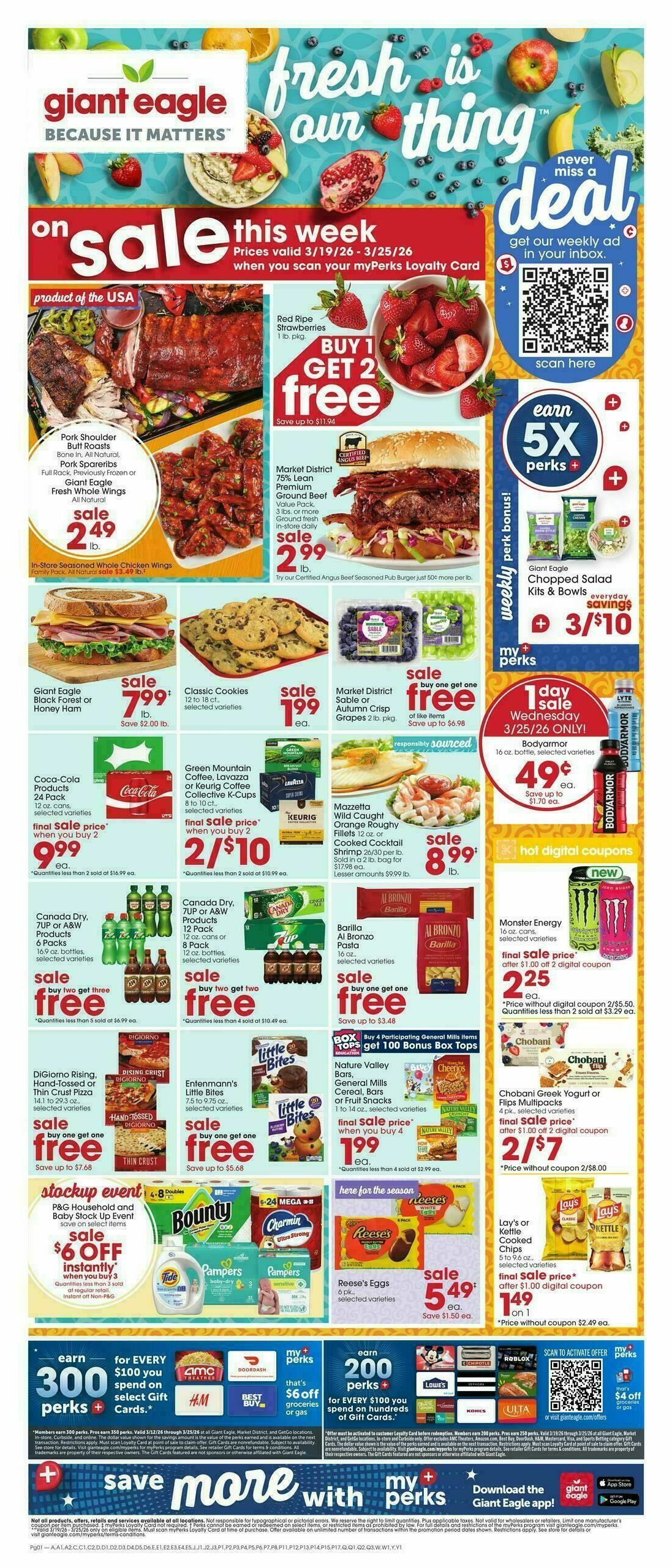 Giant Eagle Weekly Ad from March 19