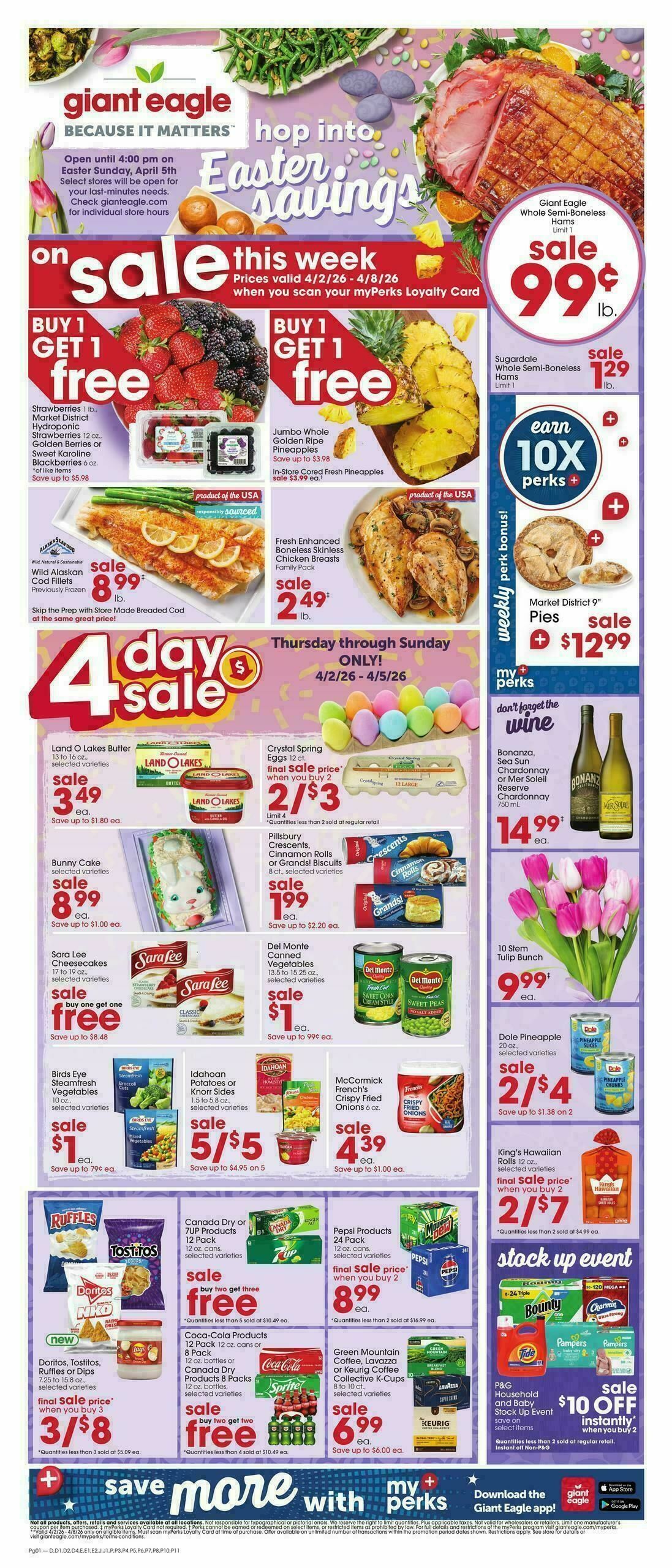 Giant Eagle Weekly Ad from April 2