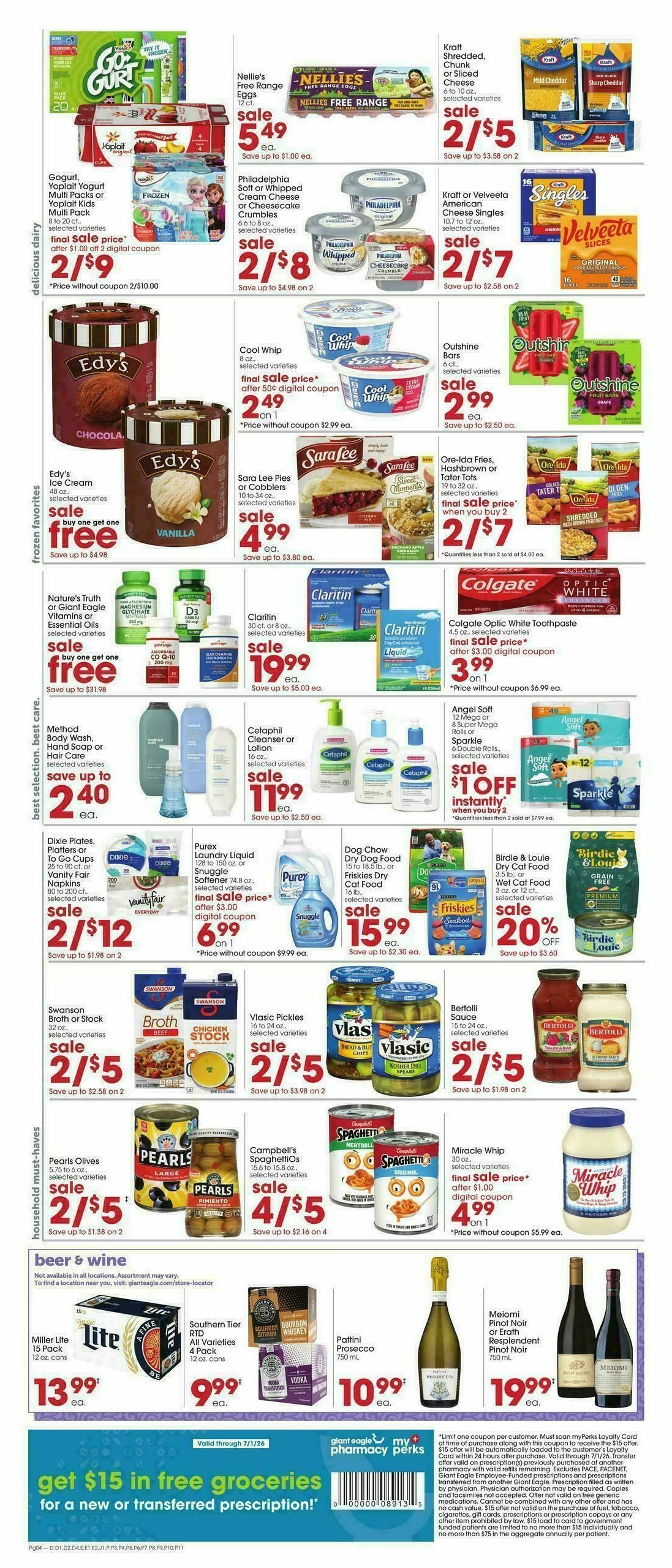 Giant Eagle Weekly Ad from April 2