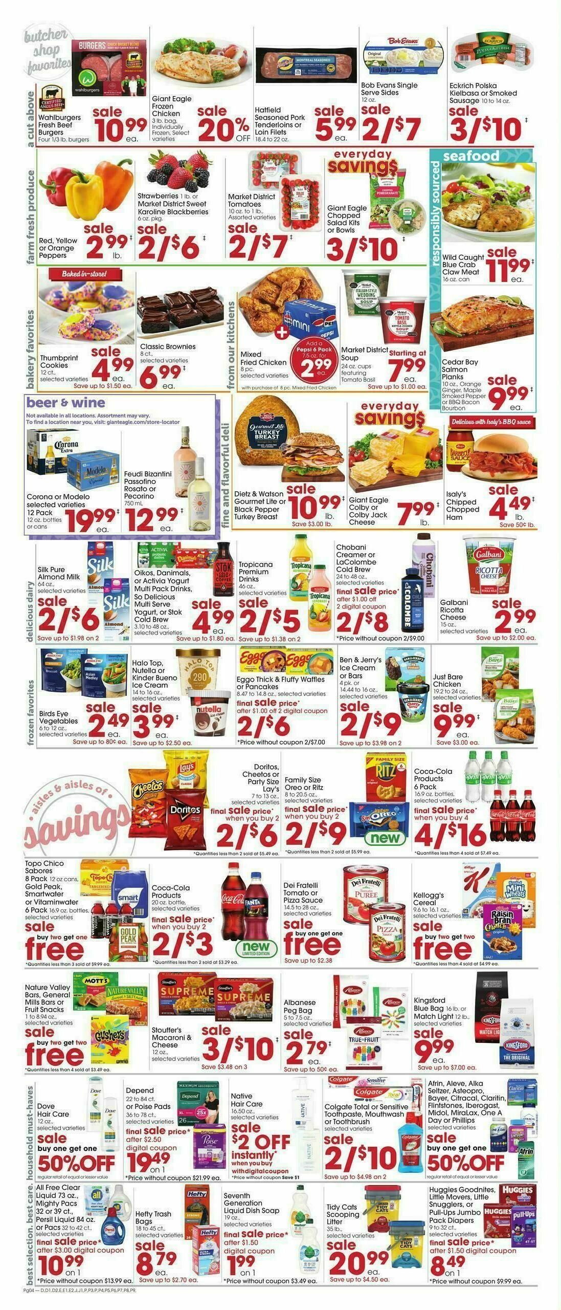 Giant Eagle Weekly Ad from April 9