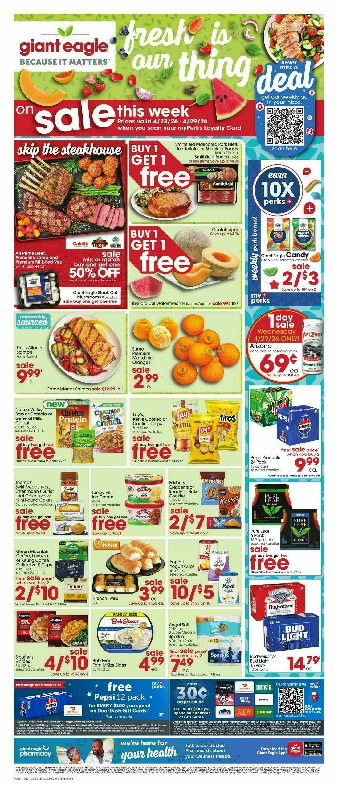 Giant Eagle Weekly Ad from April 23
