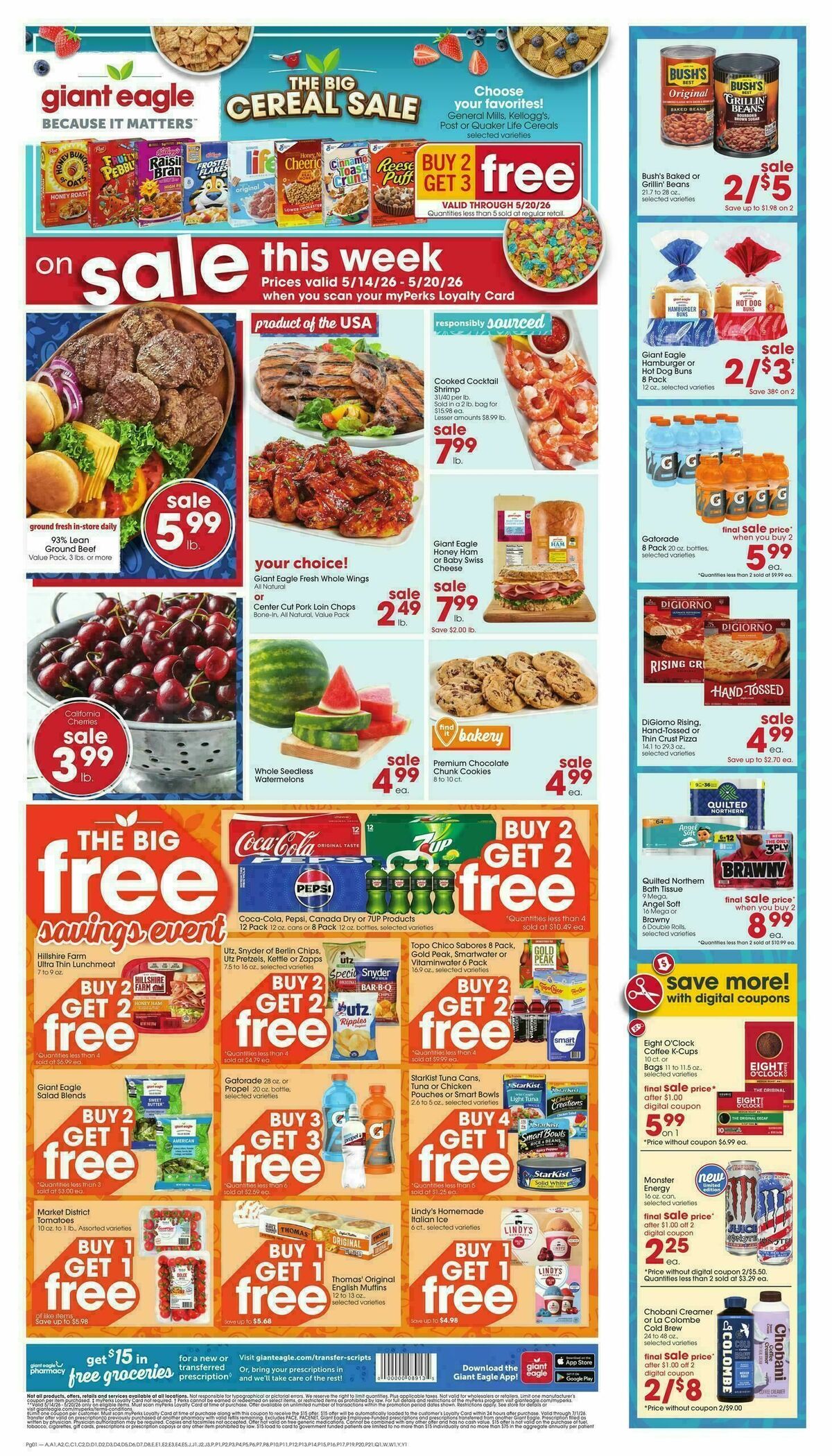 Giant Eagle Weekly Ad from May 14