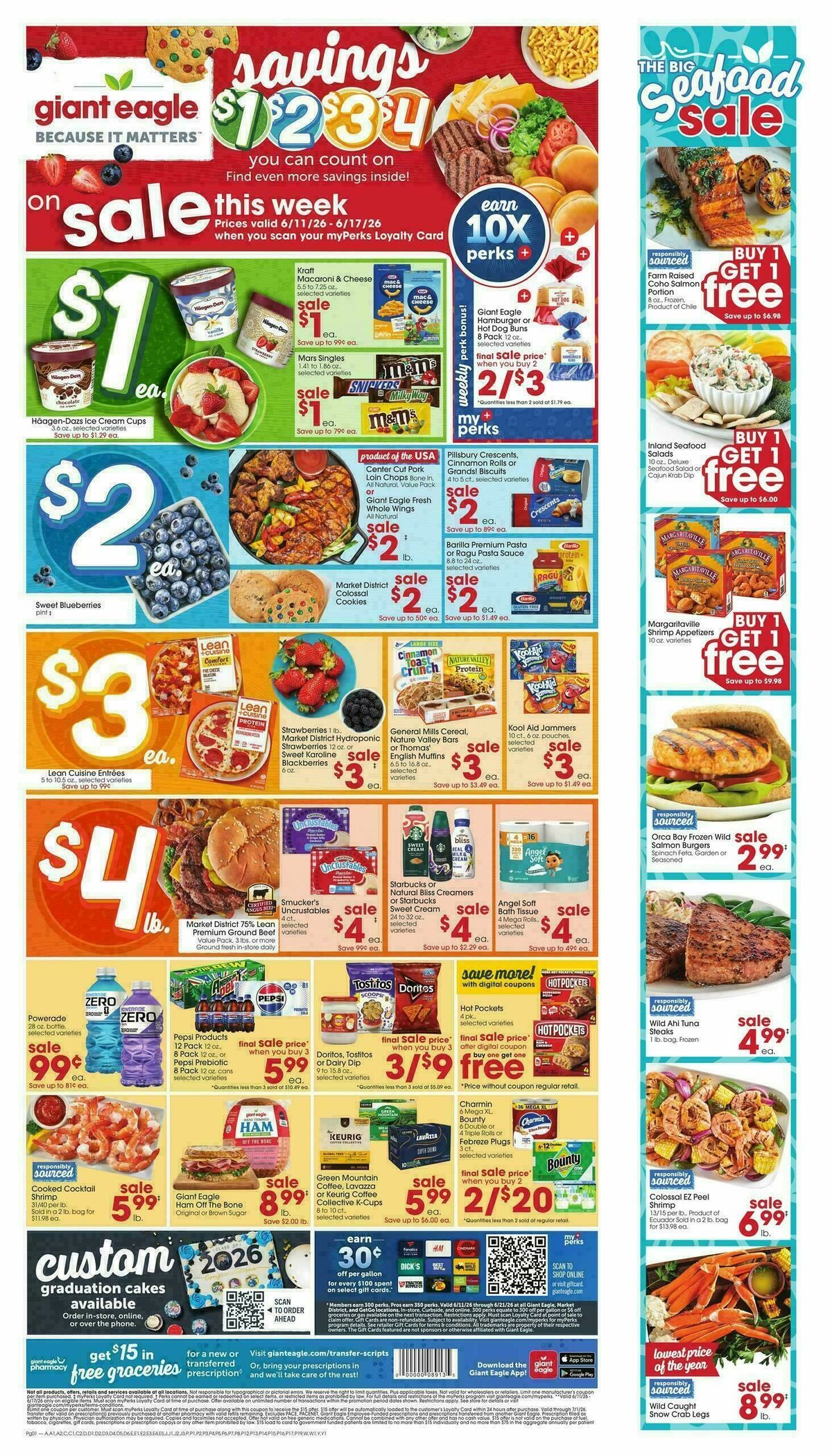 Giant Eagle Weekly Ad from June 11
