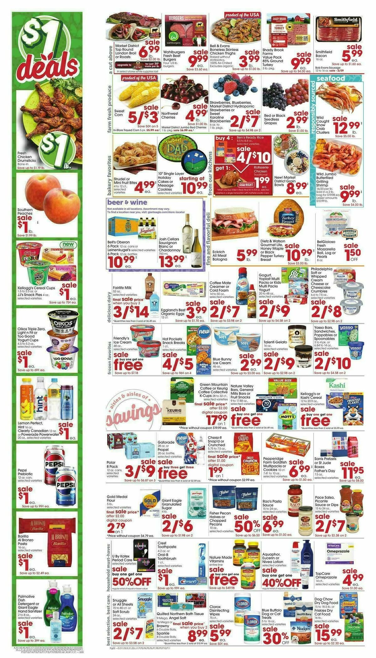 Giant Eagle Weekly Ad from June 18