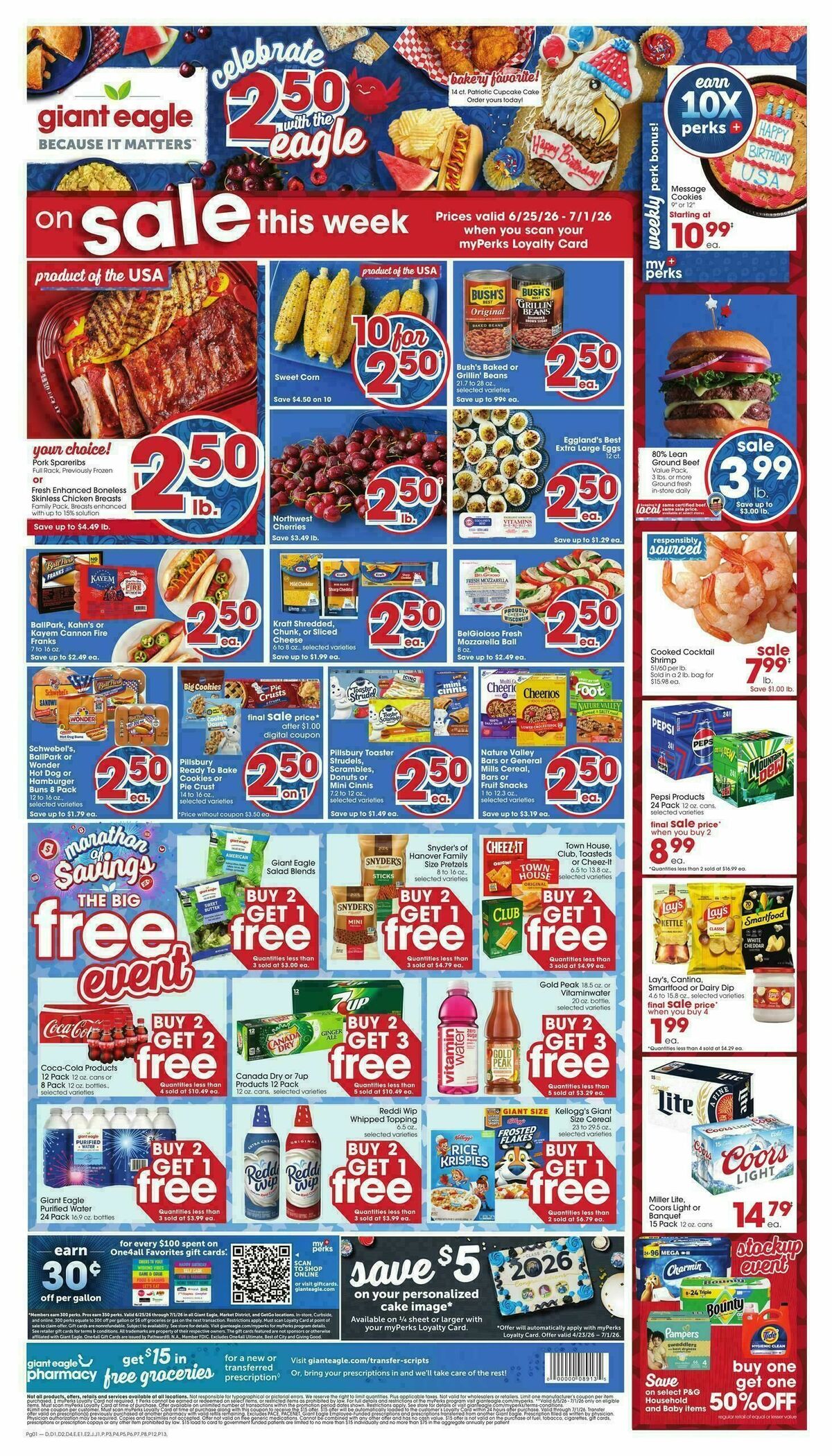 Giant Eagle Weekly Ad from June 25