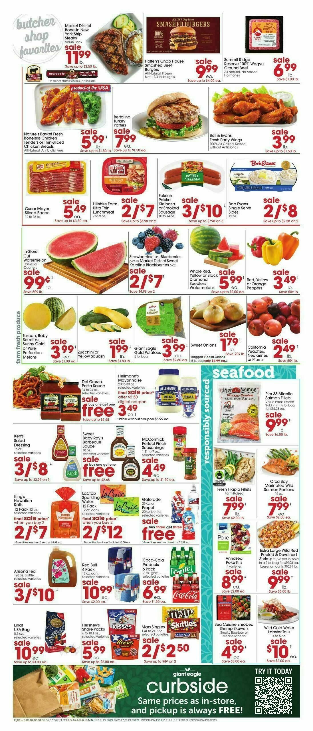 Giant Eagle Weekly Ad from June 25