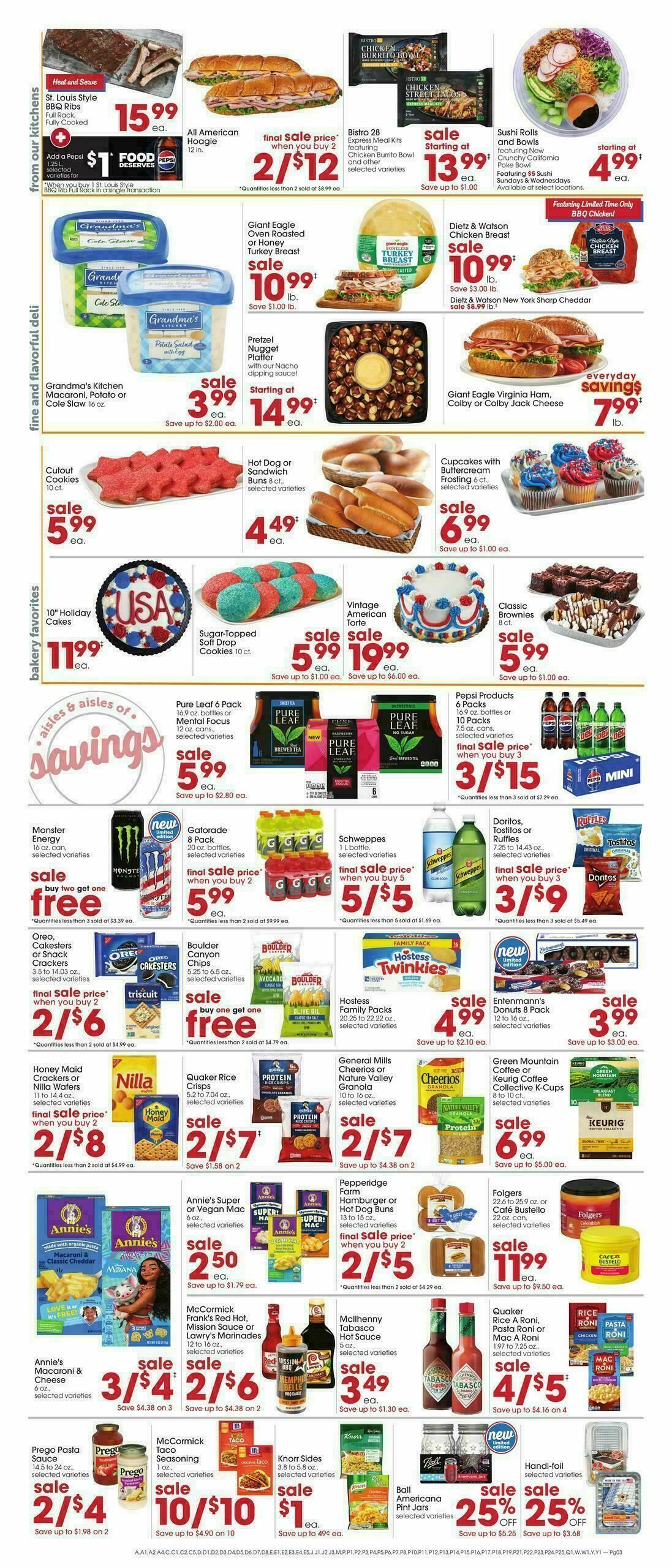 Giant Eagle Weekly Ad from June 25