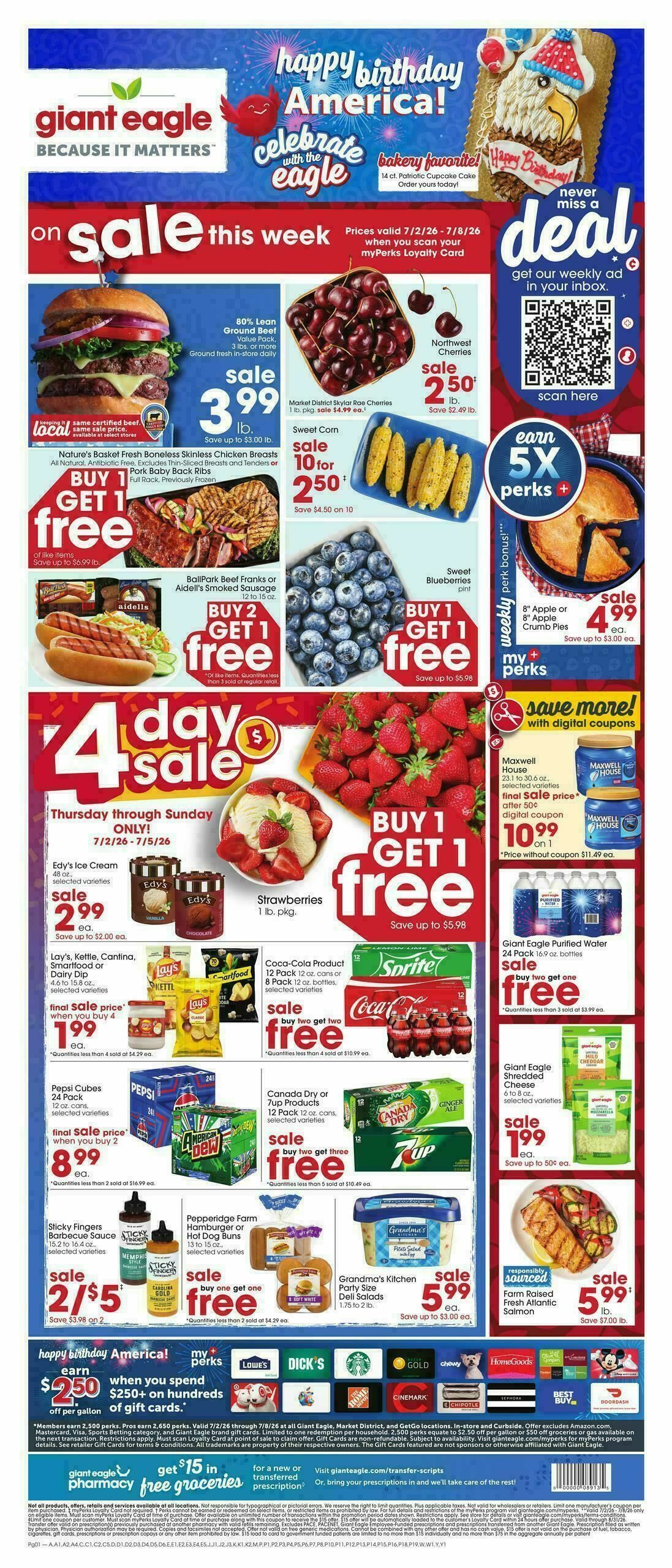 Giant Eagle Weekly Ad from July 2