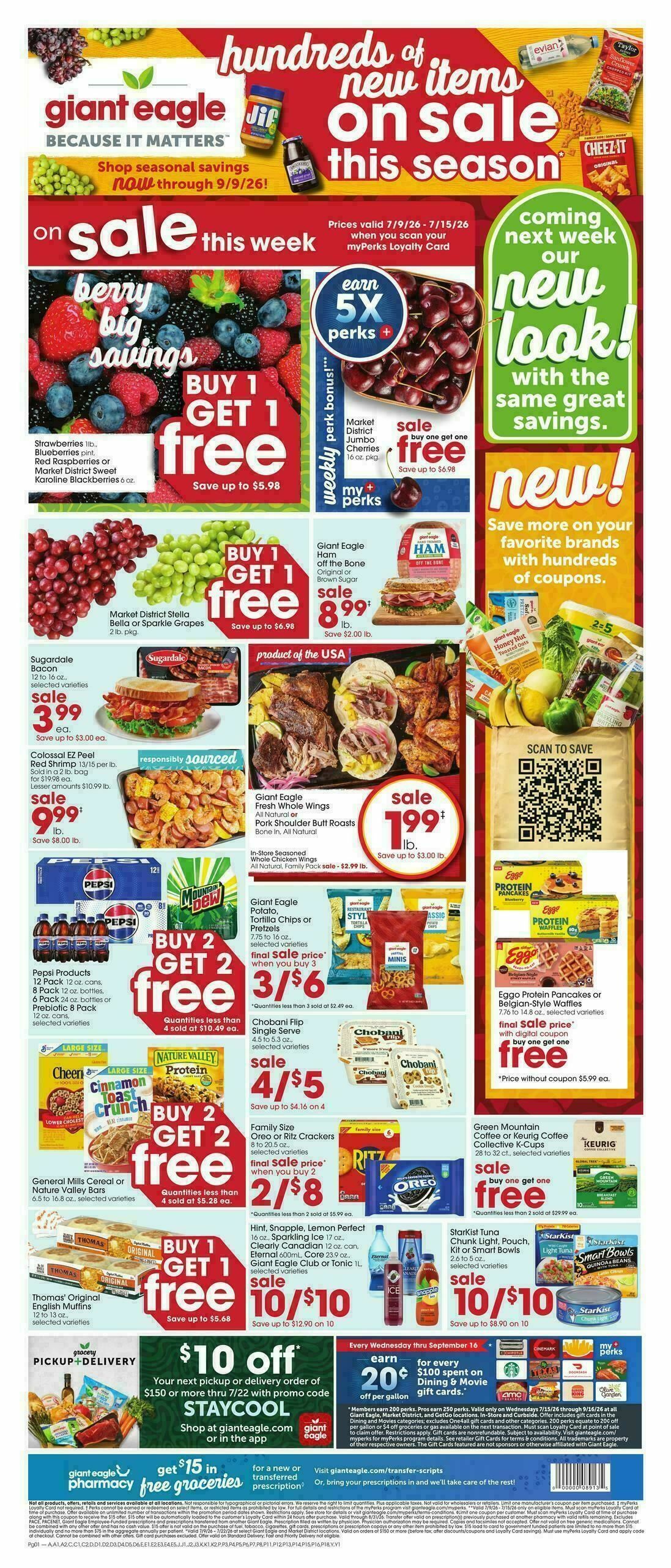 Giant Eagle Weekly Ad from July 9
