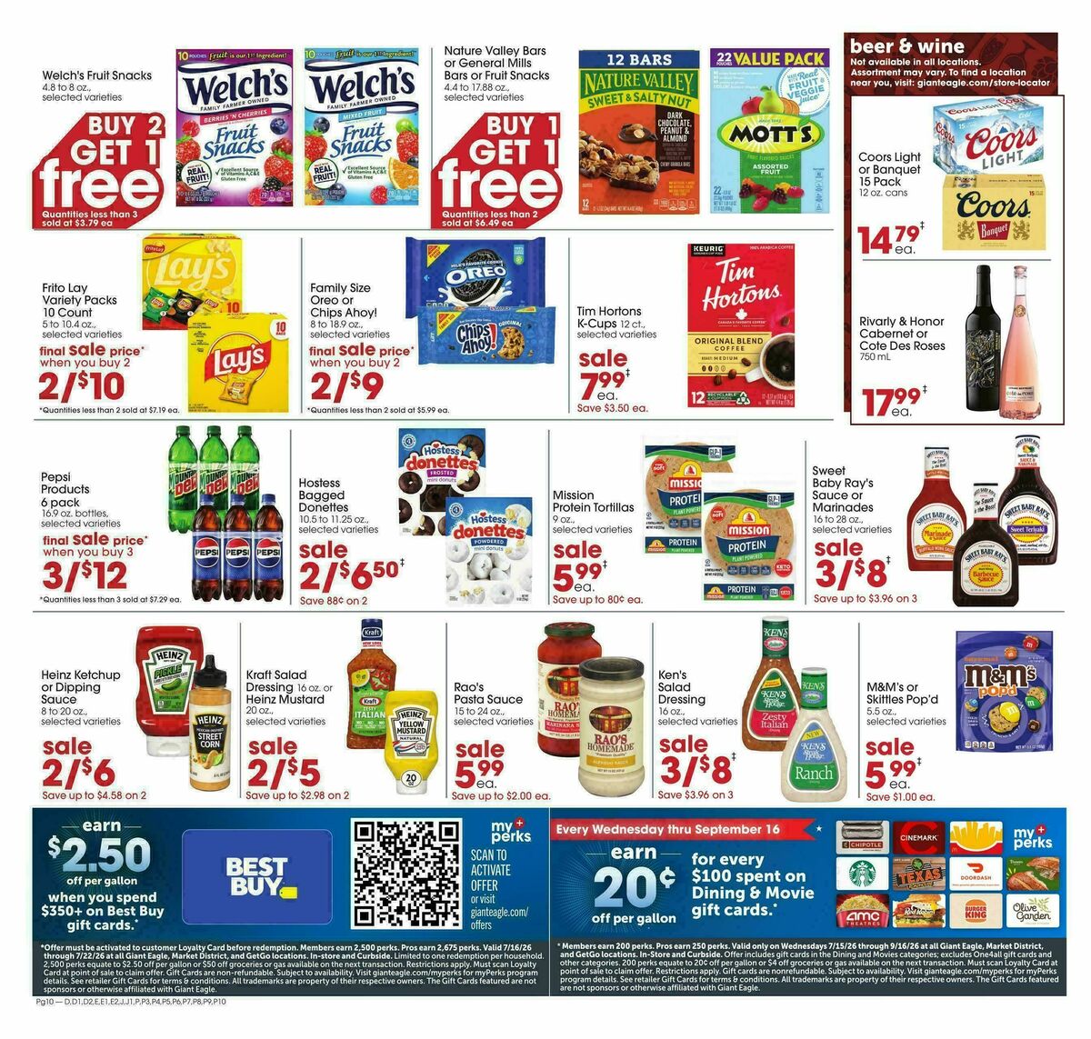 Giant Eagle Weekly Ad from July 16