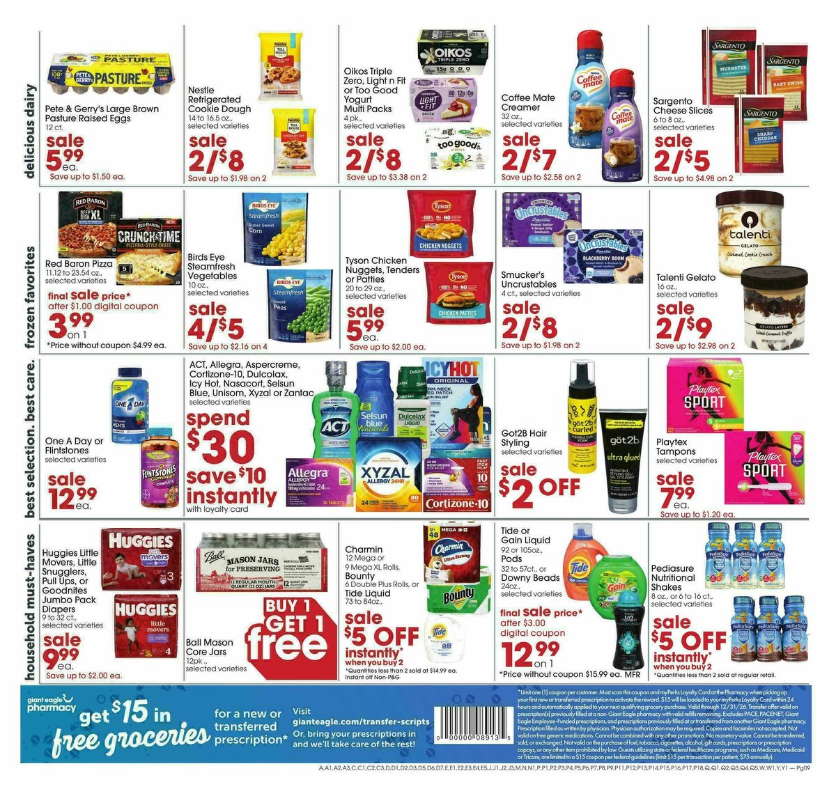 Giant Eagle Weekly Ad from August 6